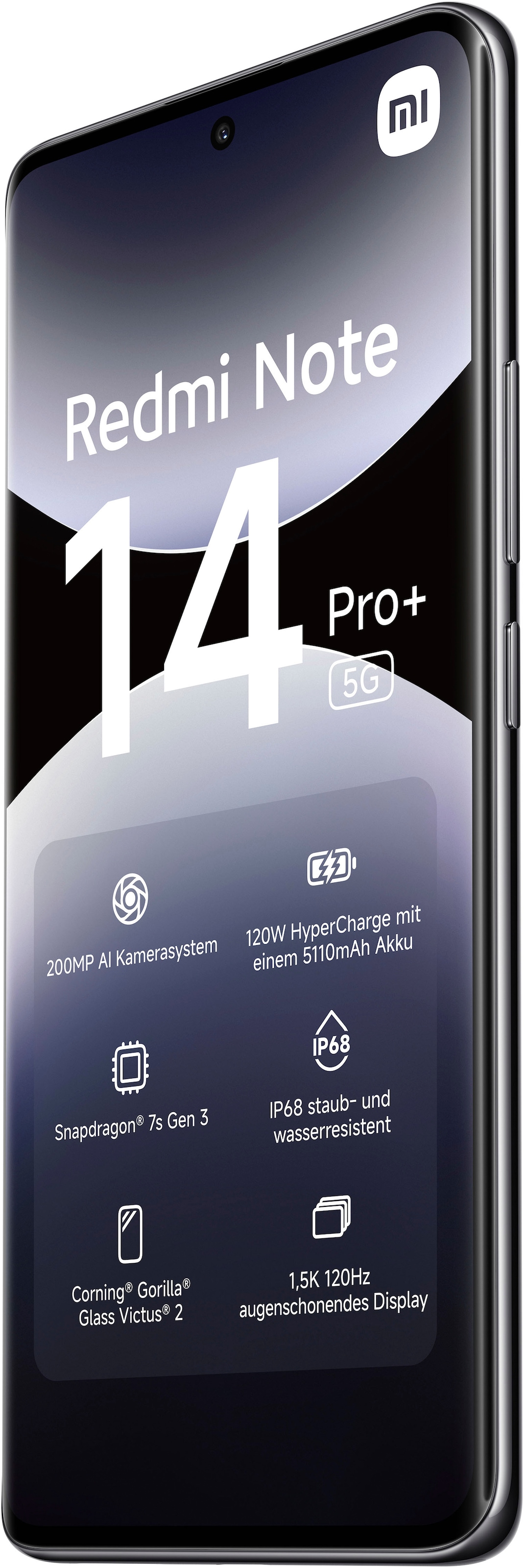 Xiaomi Smartphone »Redmi Note 14 Pro+ 5G«, schwarz