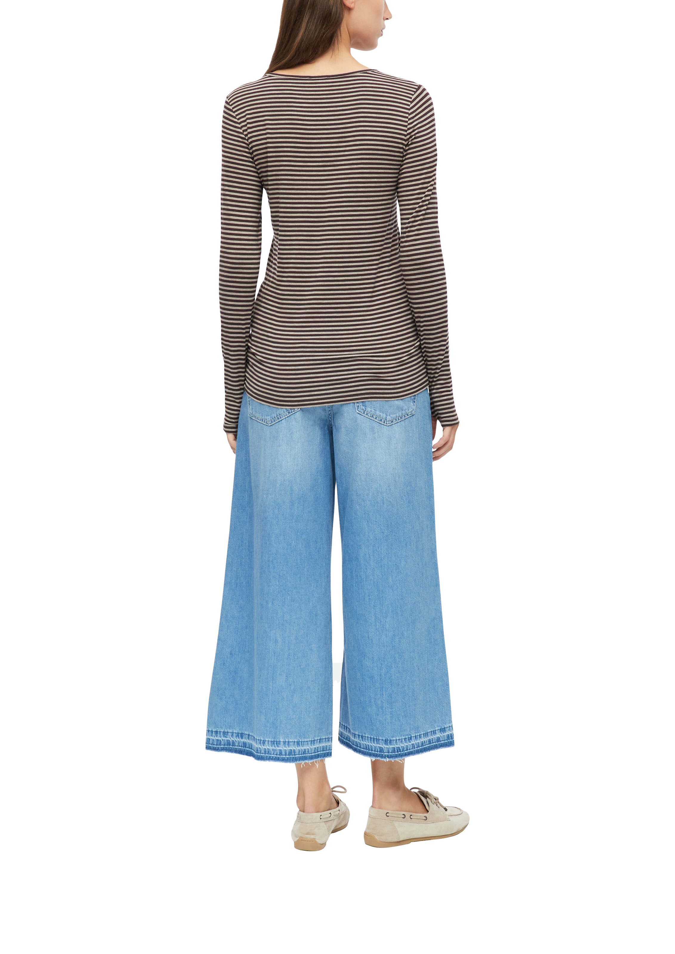 s.Oliver Langarmshirt Ringelshirt / mit Streifen / Vikose-Stretch