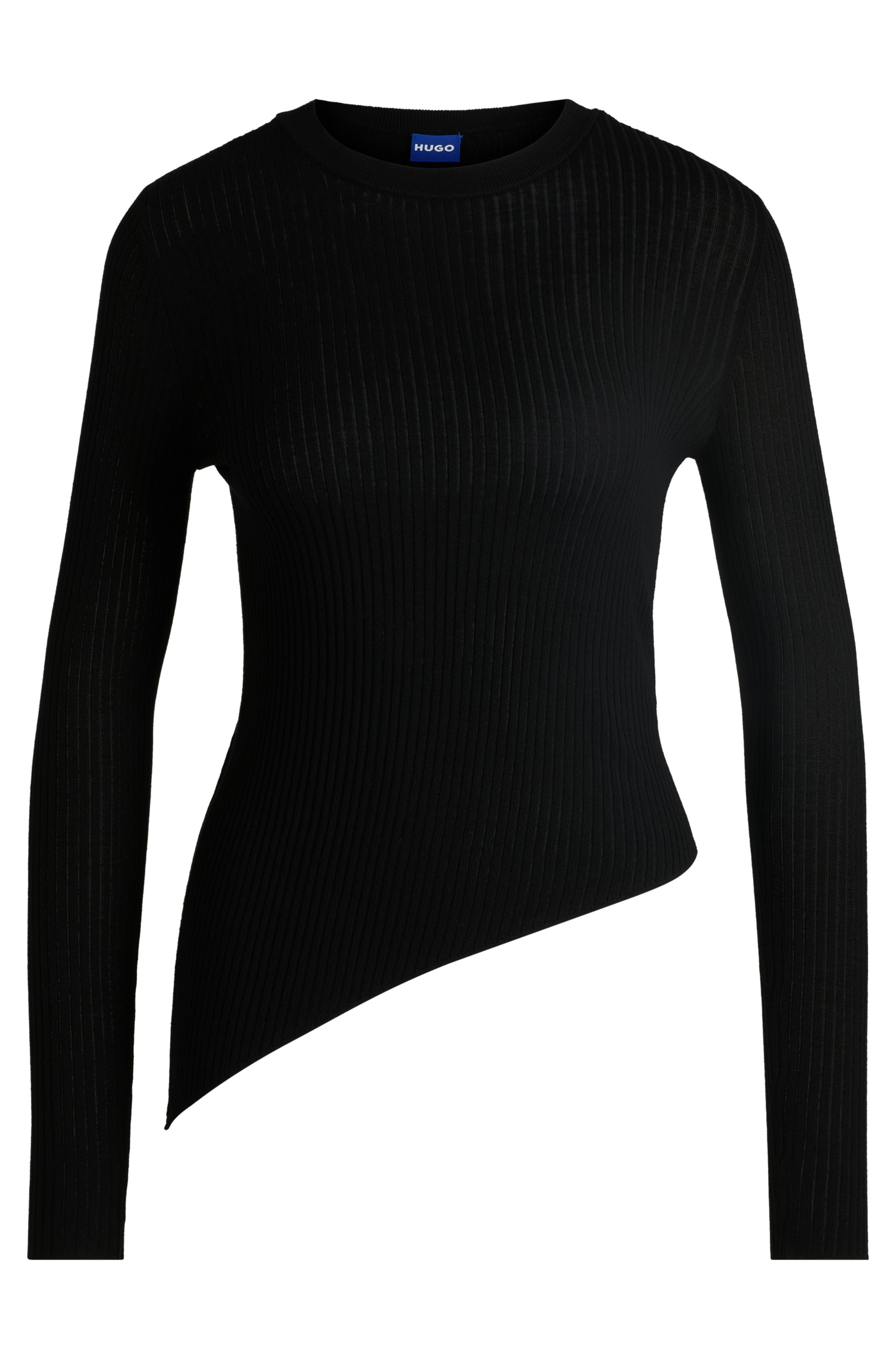 HUGO Blue Strickpullover »Somy«, mit asymetrischem Saum