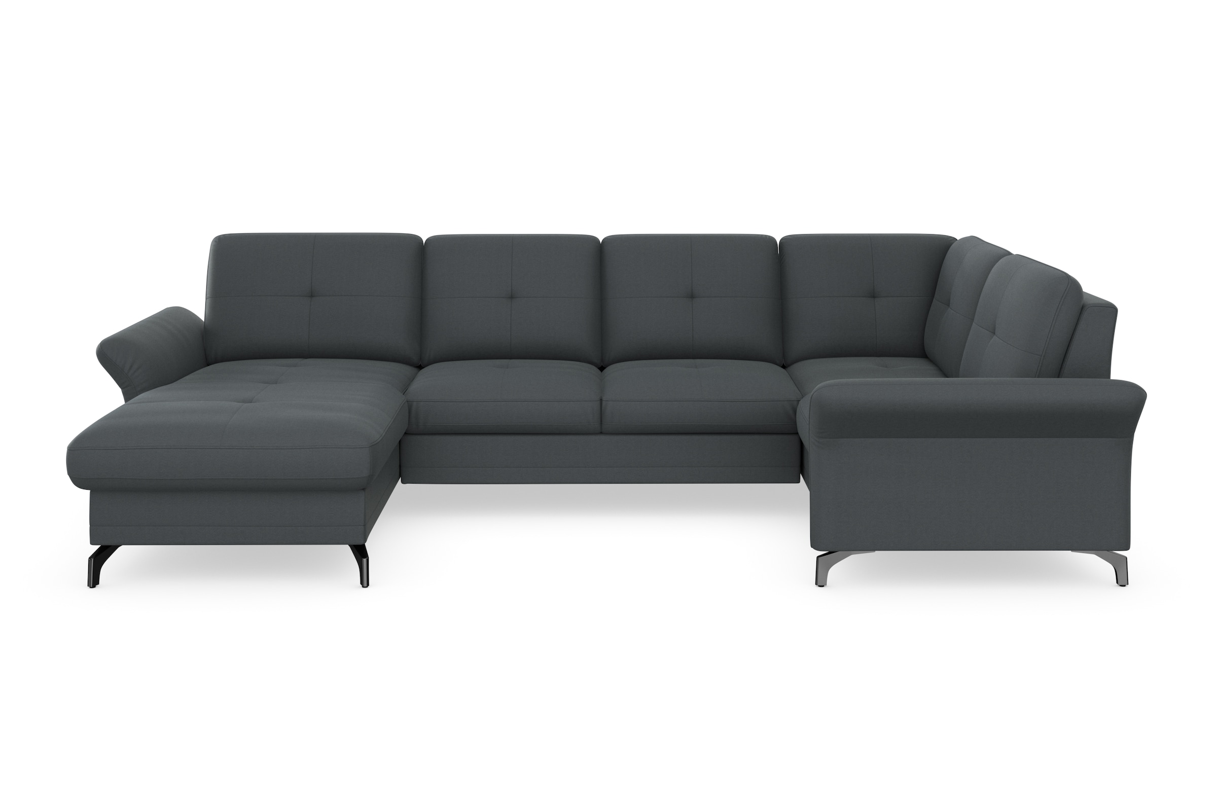 Home affaire Wohnlandschaft "Calando U-Form" wahlweise mit Bettfunktion, Be günstig online kaufen