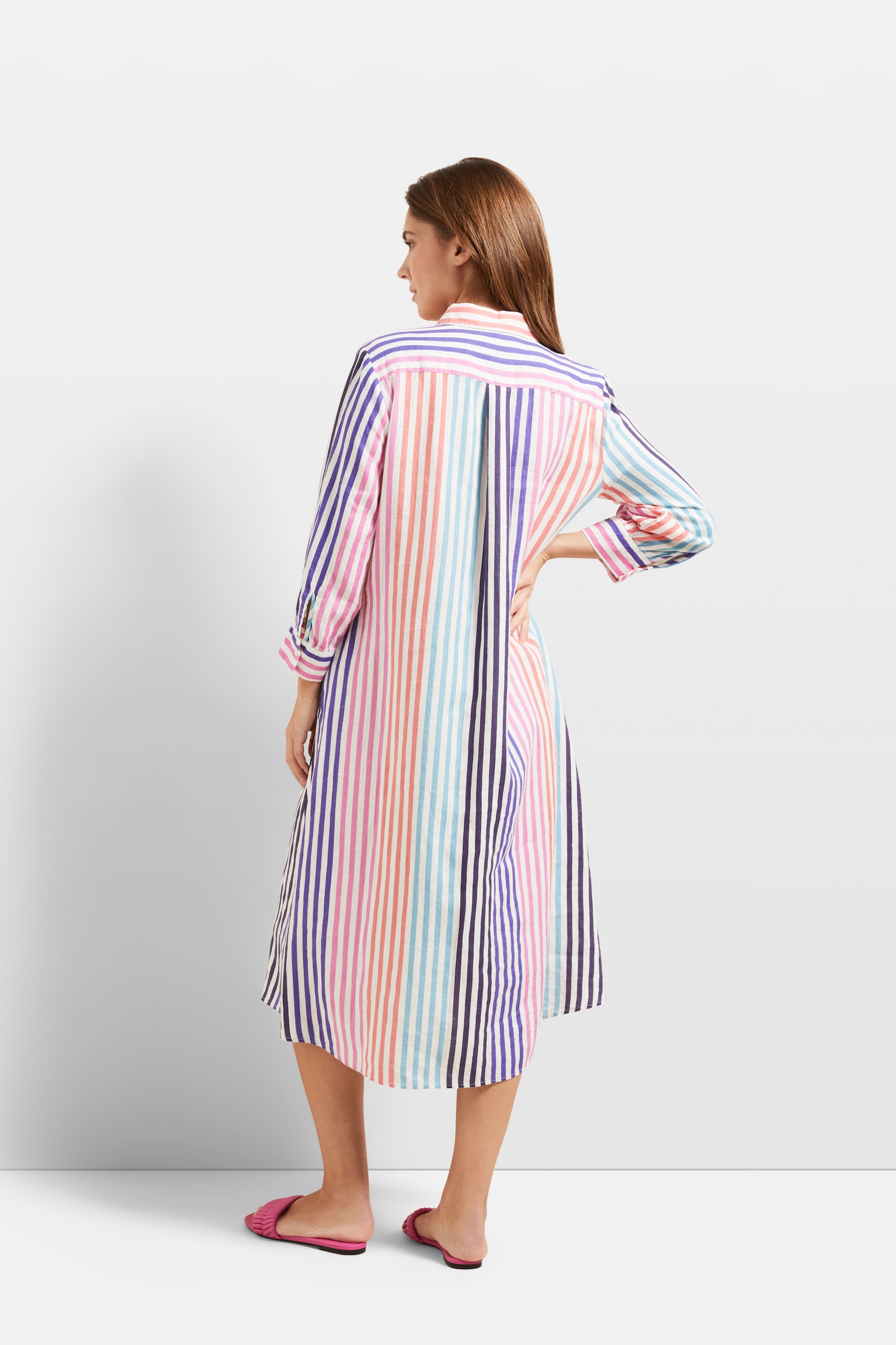 bugatti Blusenkleid, mit stilvoller Streifenkombination