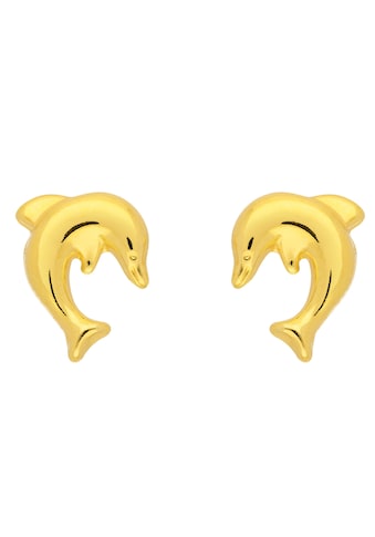 Paar Ohrhänger »333 Gold Ohrringe Ohrstecker Delphin«