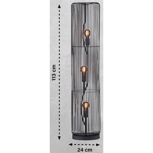 SCHÖNER WOHNEN-Kollektion Stehlampe »Cage«, 3 flammig-flammig, 3x E27 max. 40  Watt, ohne Leuchtmittel | BAUR