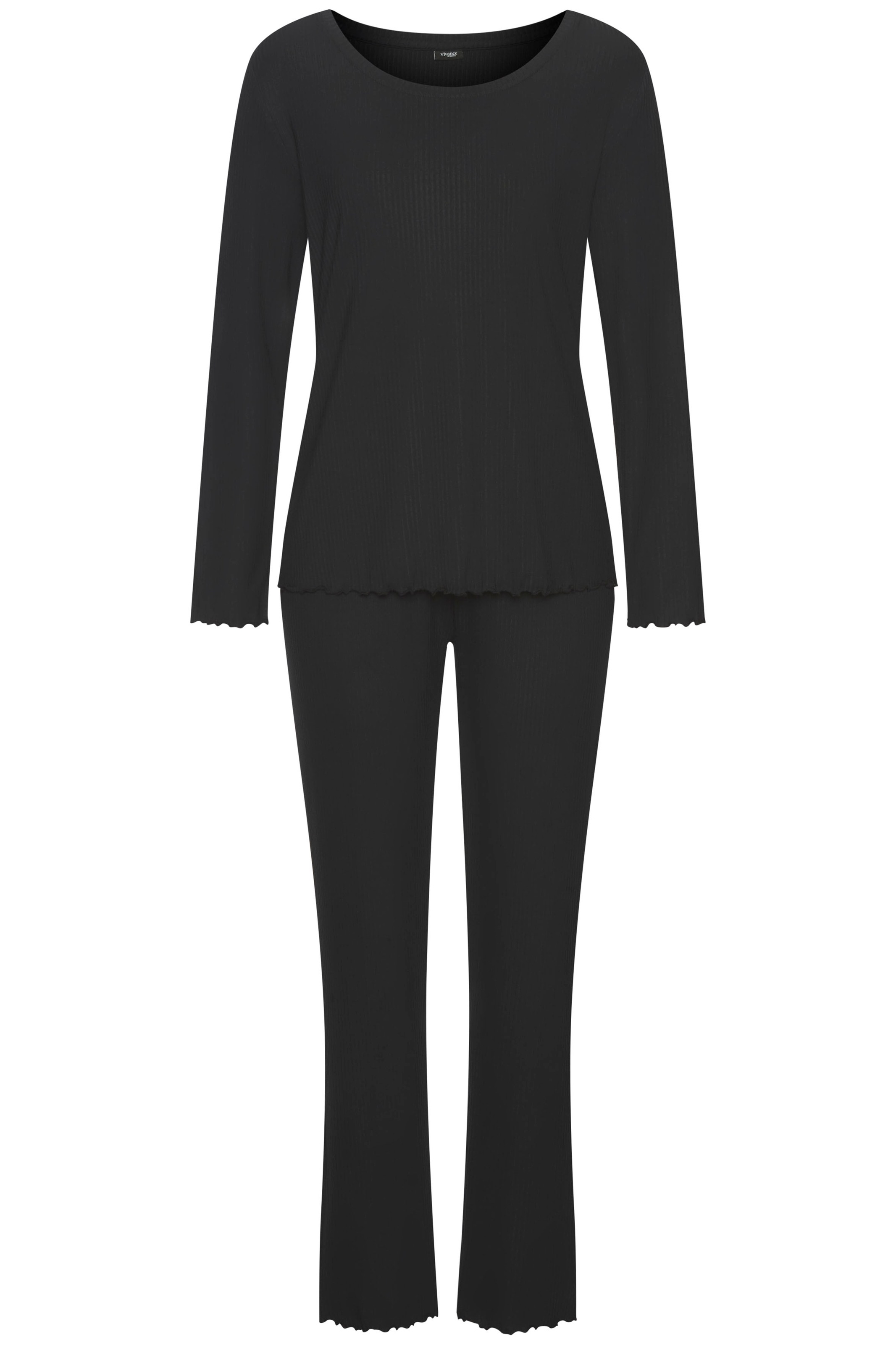 Vivance Dreams Pyjama Set, 2 tlg. mit Babylock-Saum günstig online kaufen