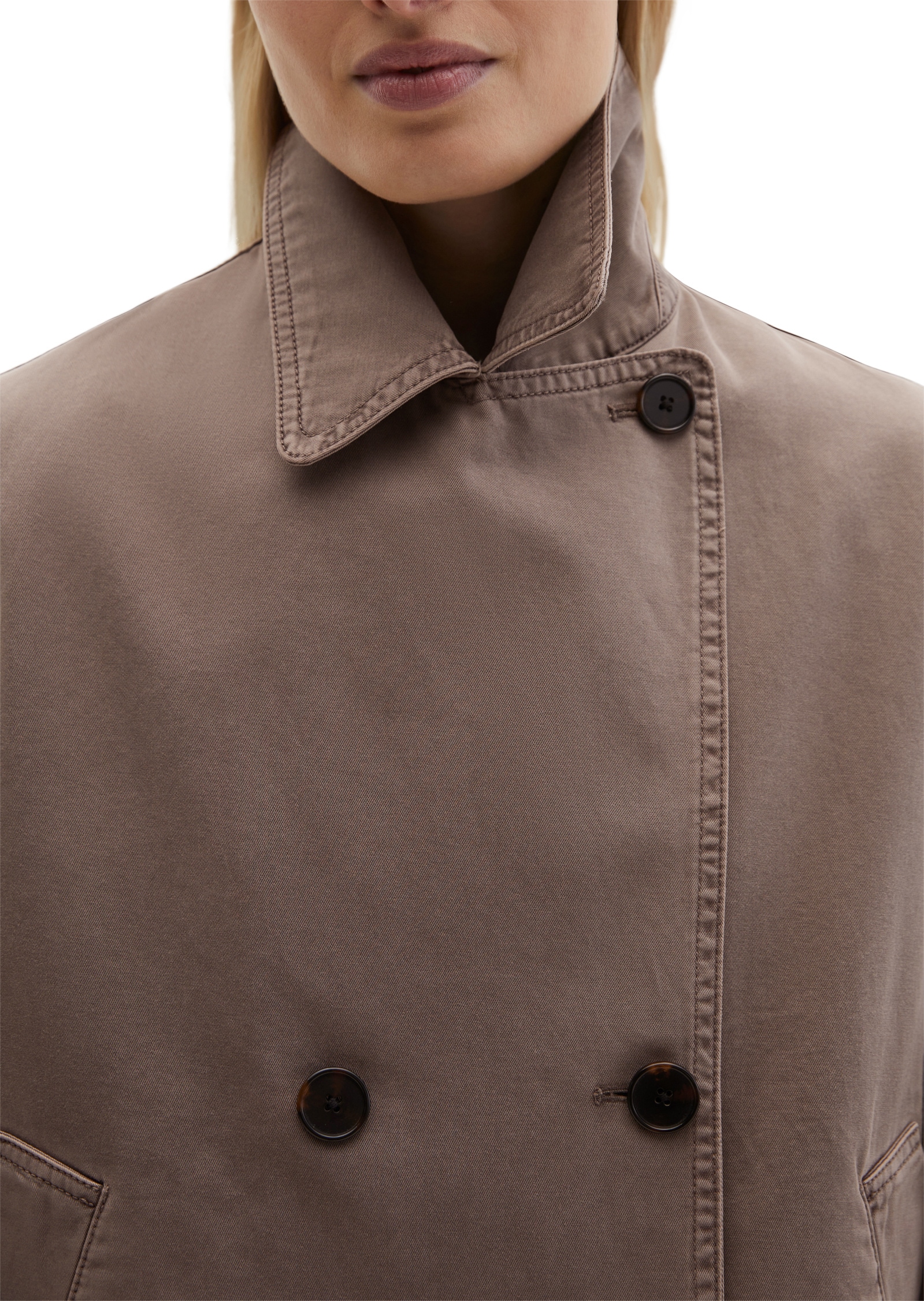 Marc O'Polo Outdoorjacke »aus Organic Cotton-Twill« ohne Kapuze