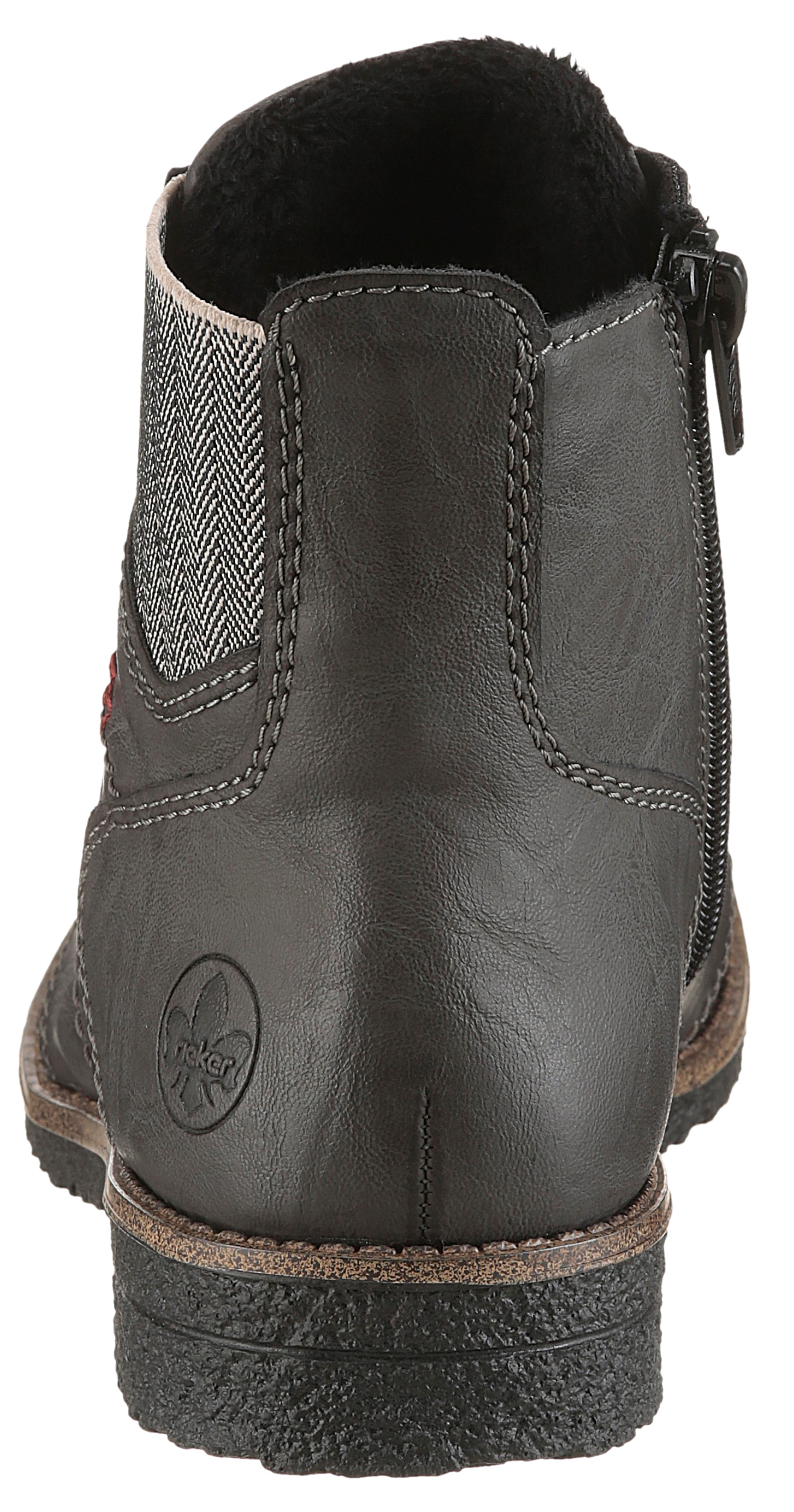 Rieker Schnürstiefelette  Schnürboots, Herbststiefelette, Blockabsatz, mit weicher Innensohle