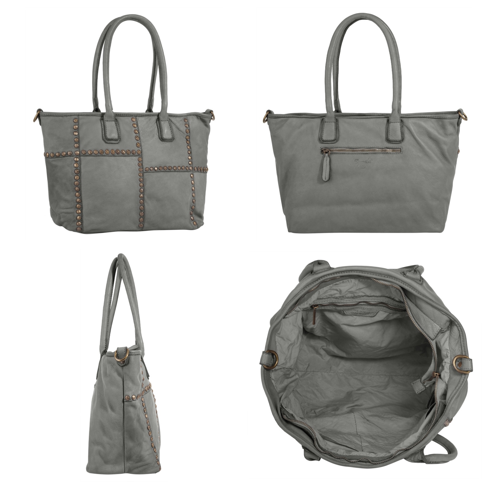 Samantha Look Shopper, echt Leder, Made in Italy