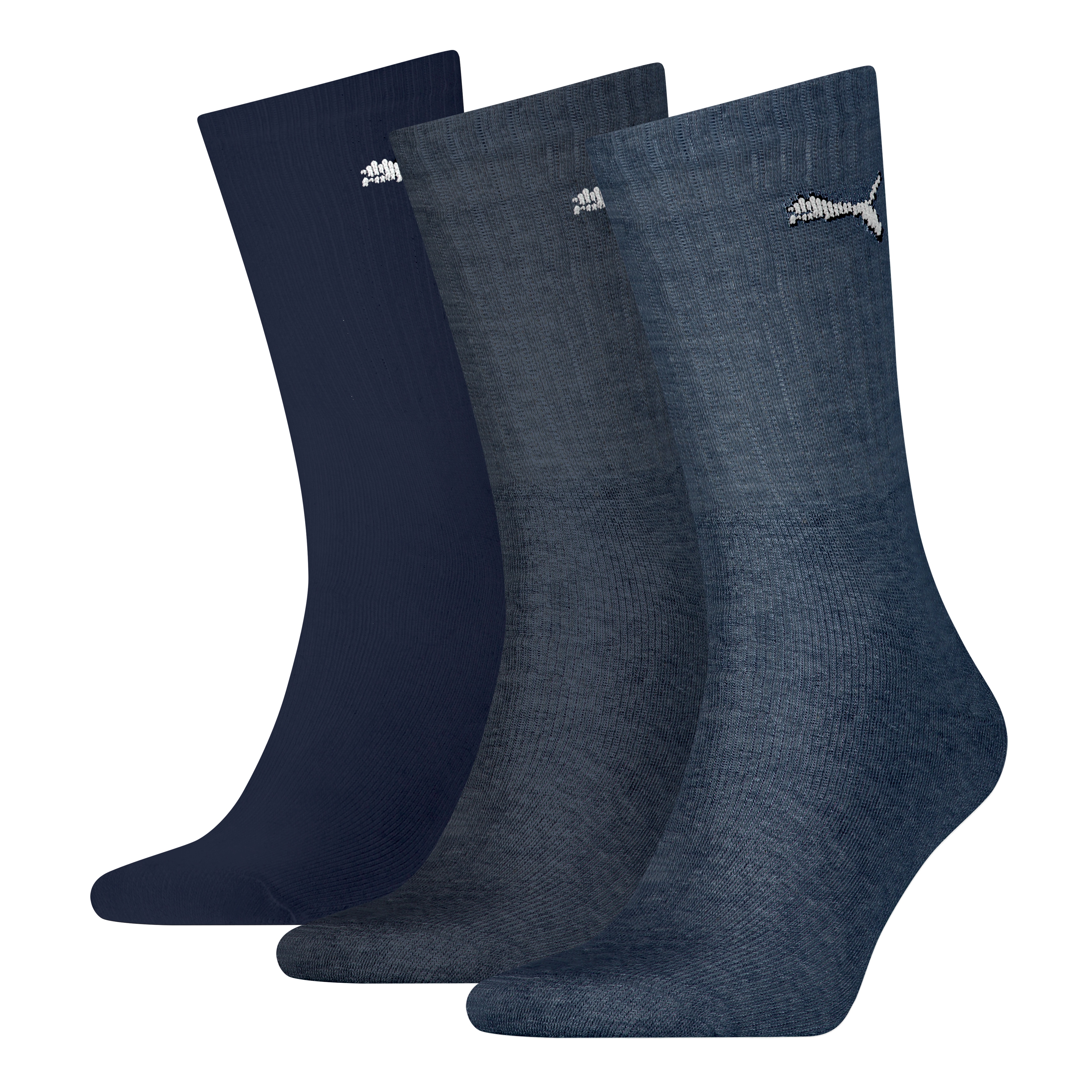 PUMA "UNISEX LIGHT CREW SOCK" 3 Stk. tlg. Mit flacher Zehennaht
