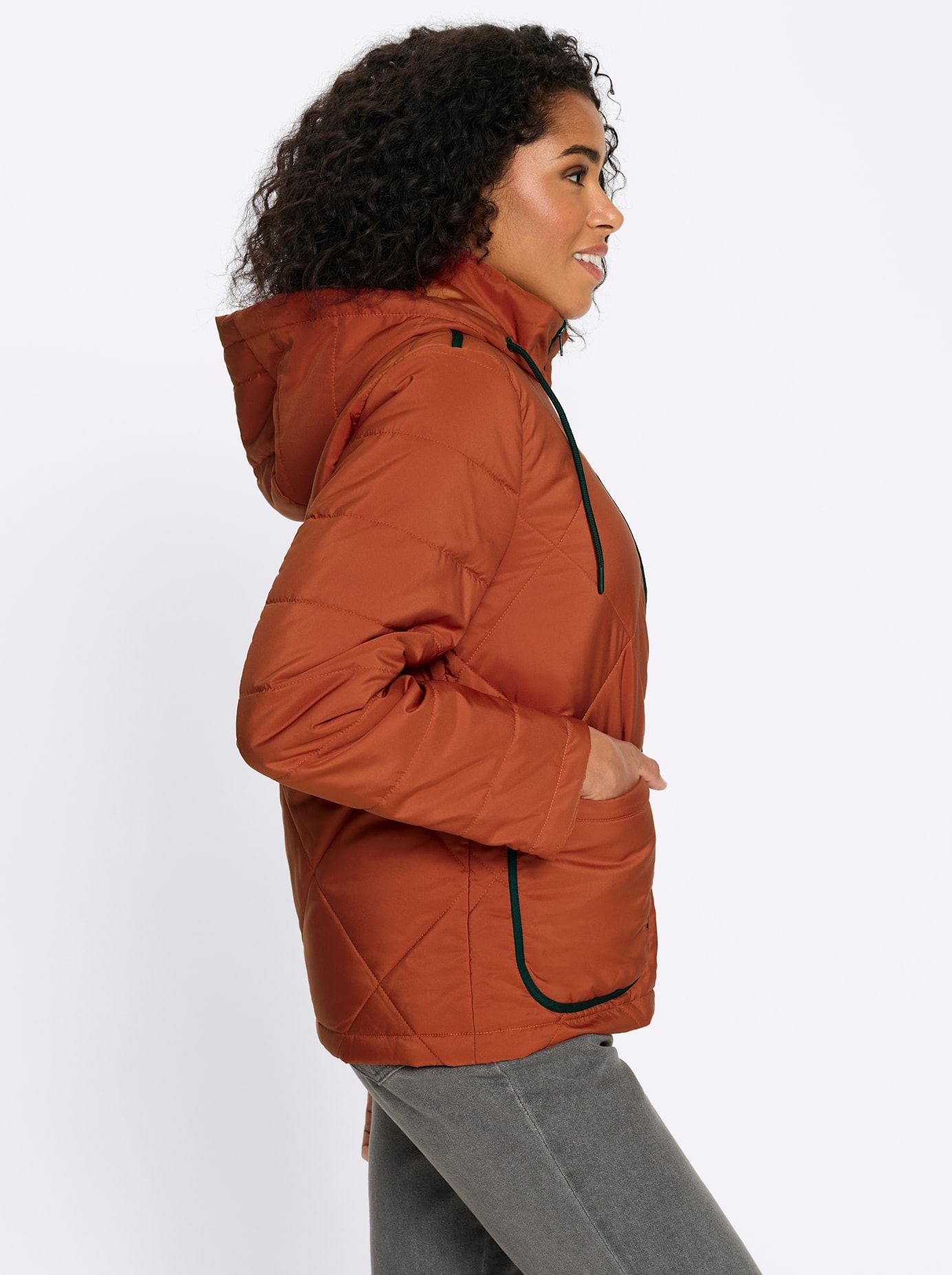 Classic Basics Steppjacke mit Kapuze