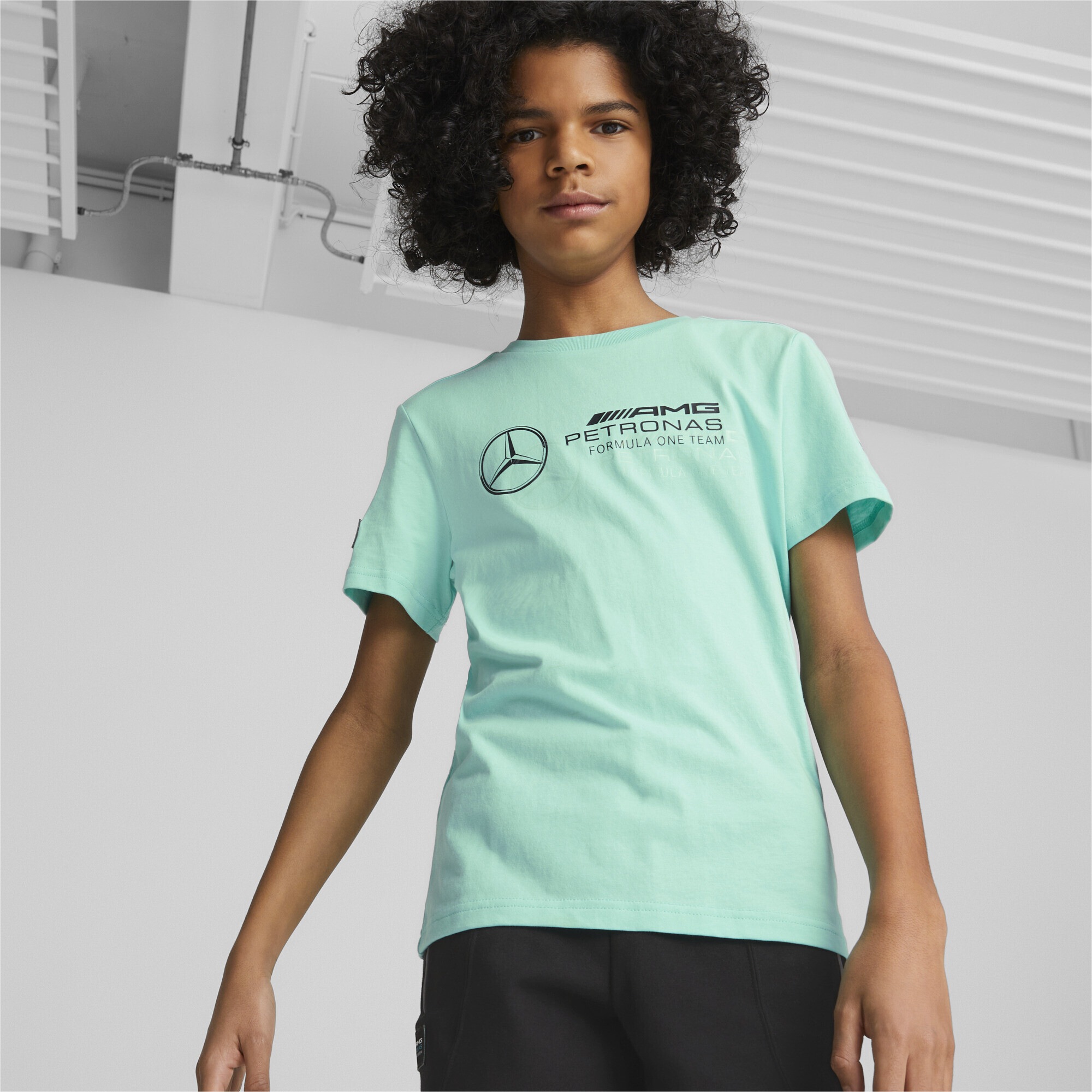 PUMA T-Shirt »Mercedes-AMG Petronas Motorsport-Logo T-Shirt Kinder«