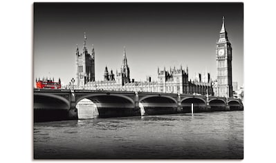 Leinwandbild »Houses of Parliament & Themse«, Großbritannien, (1 St.)