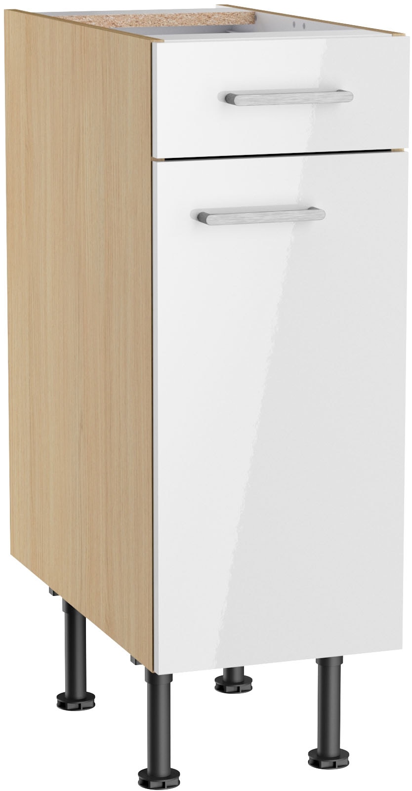 KOCHSTATION Unterschrank "KS-Lucy" Breite 30 cm, höhenverstellbare Füße, Soft-Close