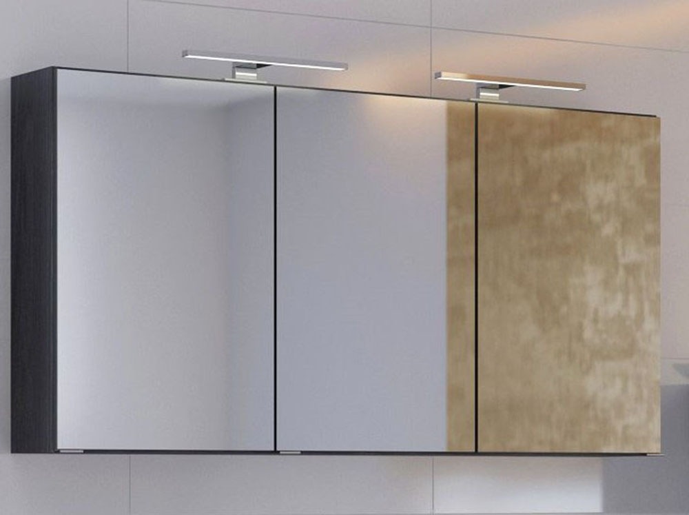 welltime Spiegelschrank »Baabe«, 120 cm breit, inkl. Beleuchtung, Schalter und Steckdose