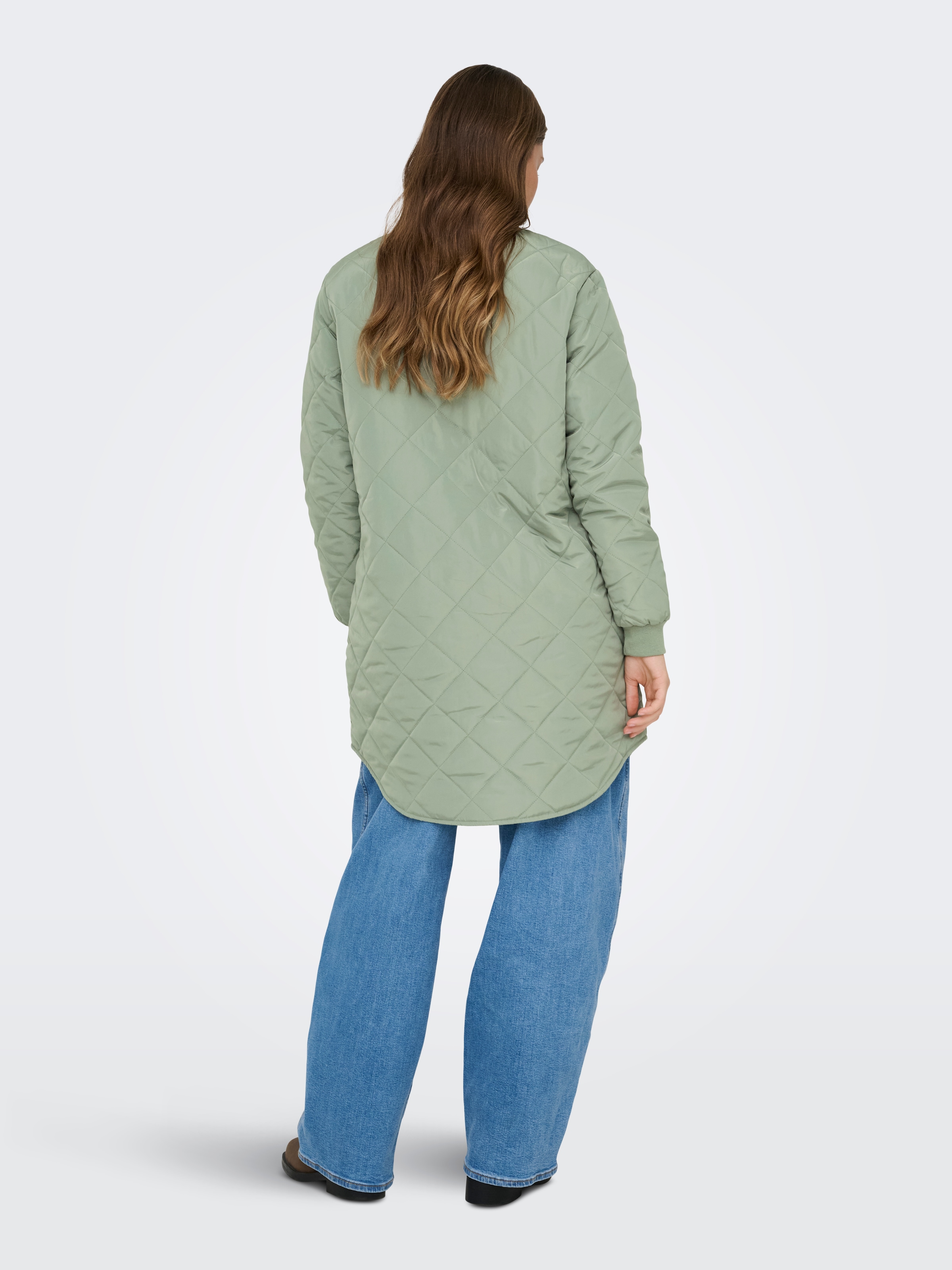 ONLY Steppmantel »ONLJESSICA QUILTED COAT ZIP CC OTW« Kunstfaser, Baseball Style