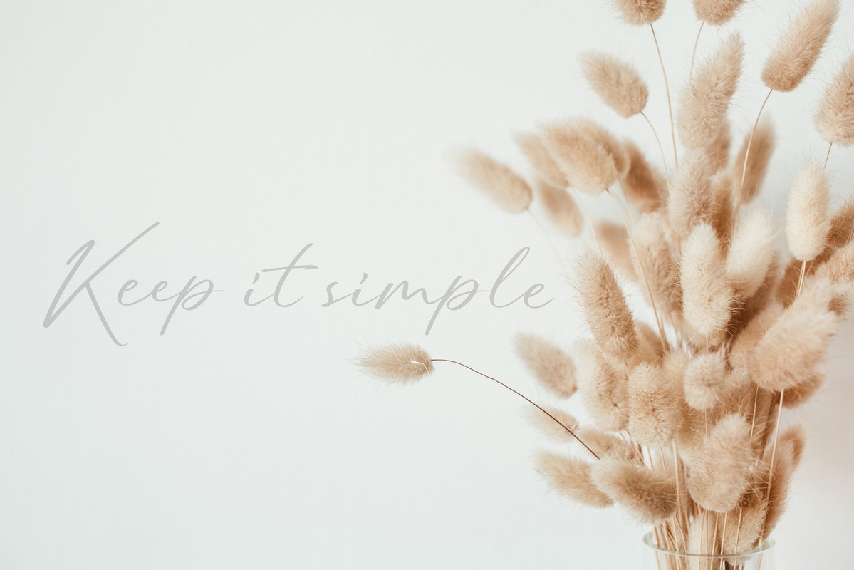 A.S. Création Vliestapete »Gräser-Tapete mit Spruch Beige Weiß Vliestapete« matt glatt