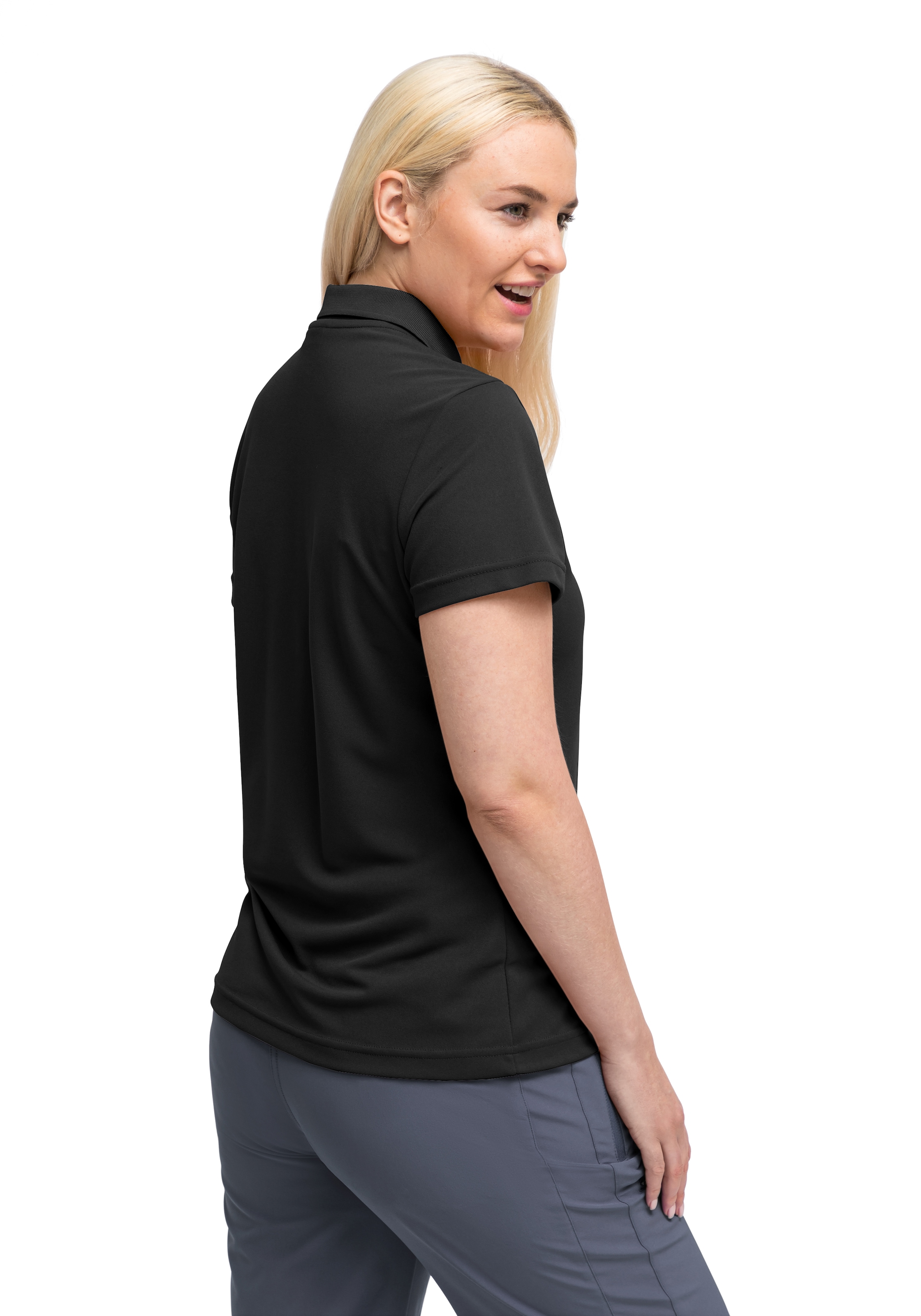 Maier Sports Poloshirt »Ulrike« Damen Polo kurzarm, leichtes Shirt, Funktionsshirt mit Kragen, Reg Fit