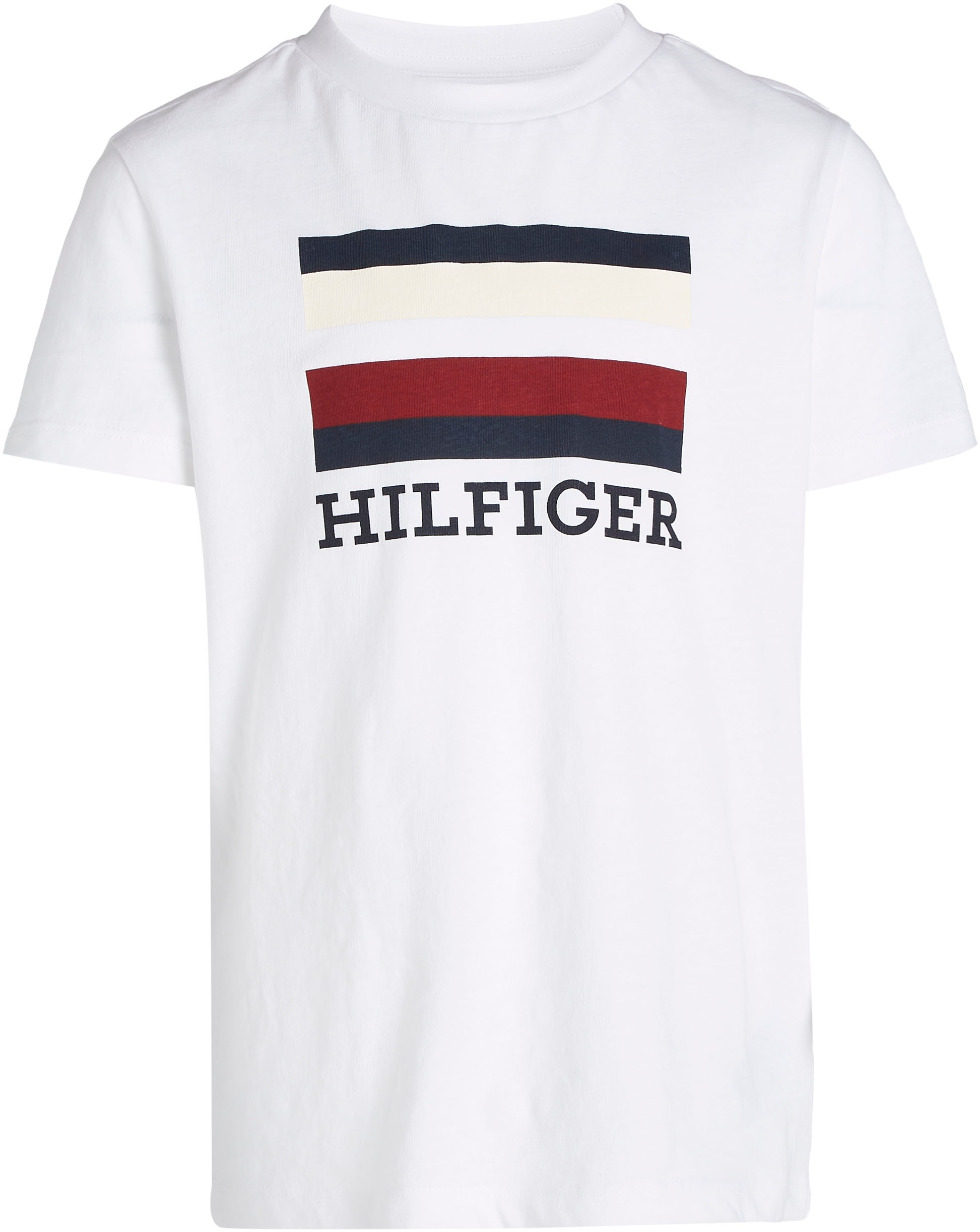 Tommy Hilfiger T-Shirt »TH LOGO TEE S/S«, mit großem Hilfiger Frontprint &  Logo-Schriftzug online kaufen | BAUR