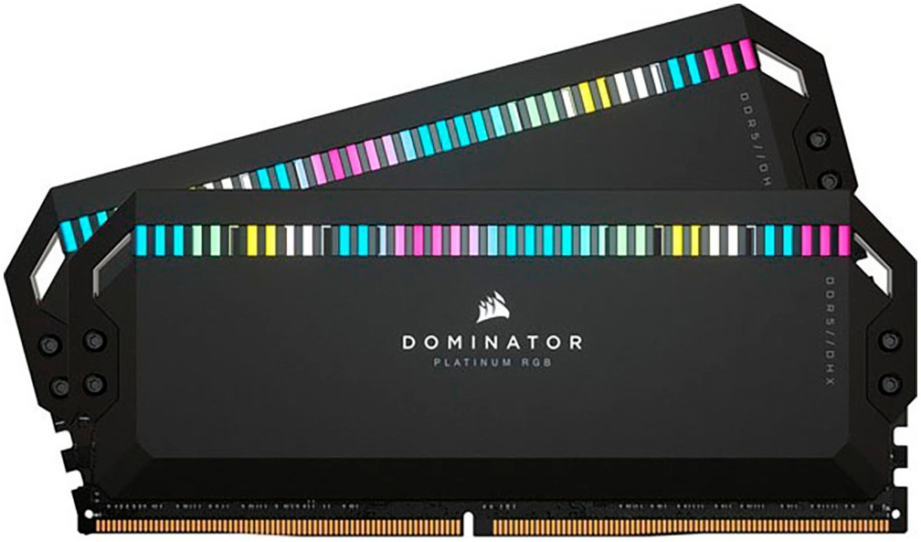 Corsair Arbeitsspeicher »DOMINATOR PLATINUM RGB DDR5 6000MT/s 64GB (2x32GB)«, RGB Beleuchtung ICUE, Intel optimiert