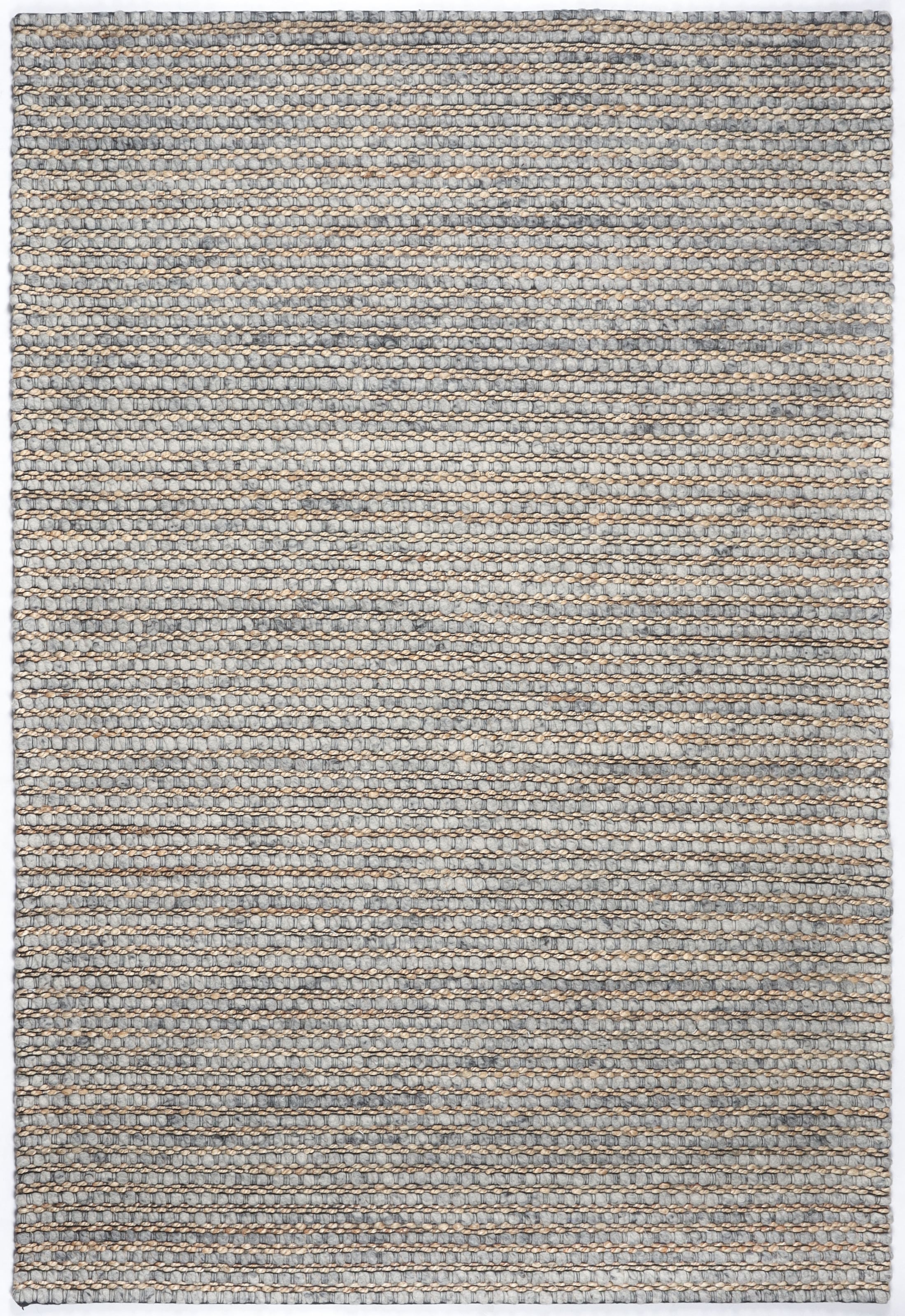 my home Wollteppich »Leevy, Wolle und Jute- handgewebt«, rechteckig, 25 mm Höhe, handgewebt, Handweb Teppiche, Wohnzimmer, Schlafzimmer, Esszimmer