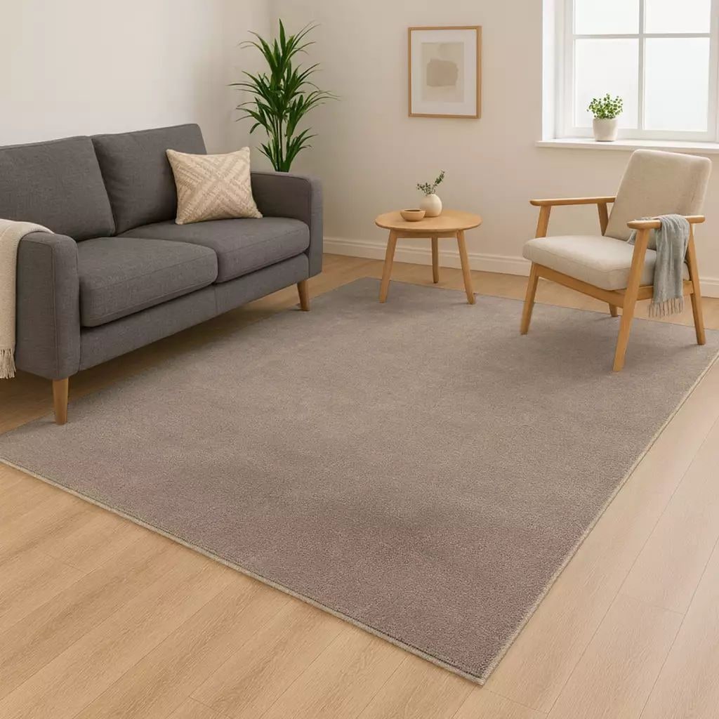 Carpet City Teppich »CALMA 200« rechteckig 14 mm Höhe Kurzflor, Waschbar, Anti-Rutsch, ideal für Wohnzimmer, Schlafzimmer