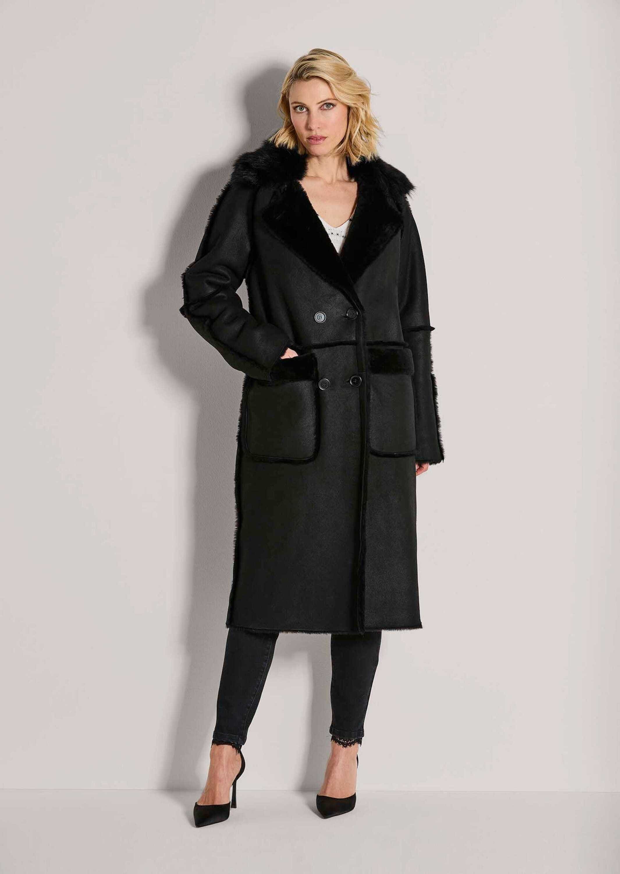 MADELEINE Langmantel »Lammfellmantel Eleganter Zweireiher aus hochwertigem Lammfell«