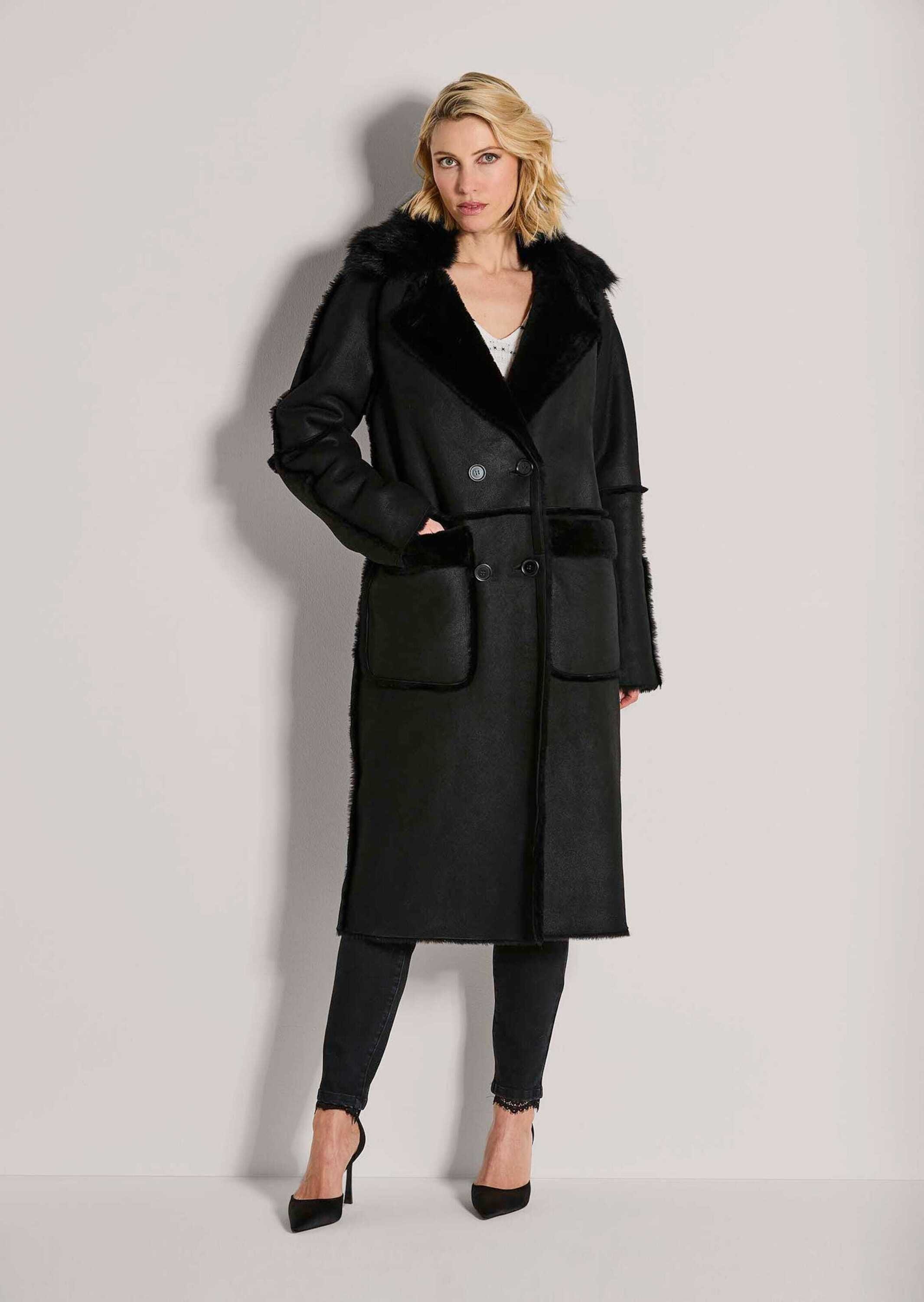 MADELEINE Langmantel "Lammfellmantel Eleganter Zweireiher aus hochwertigem günstig online kaufen