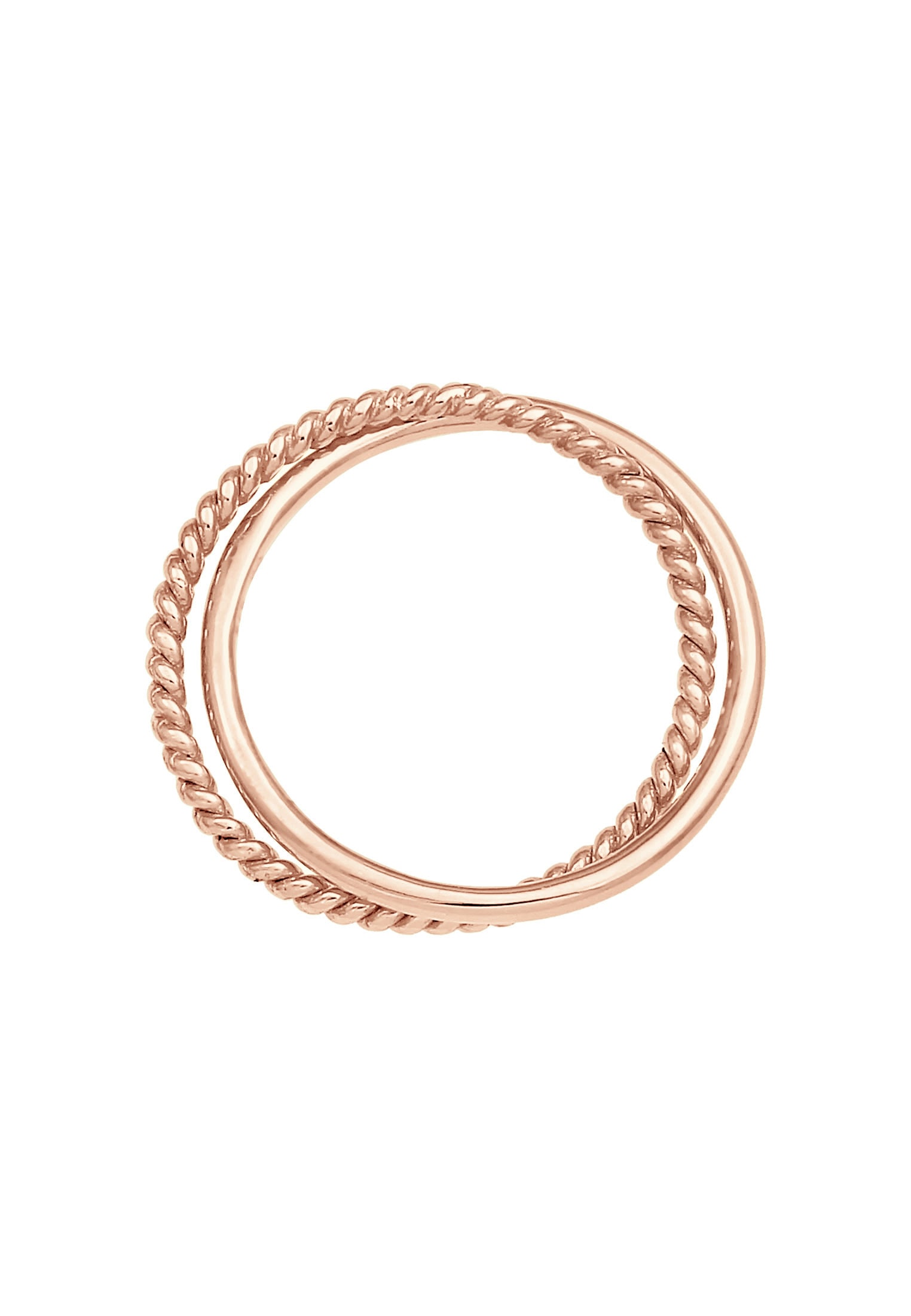 Elli Fingerring »Wickelring Klassik Fein Gedreht 925 Silber«