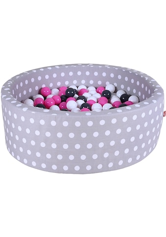 Knorrtoys ® Bällebad »minkštas Grey White Dots«