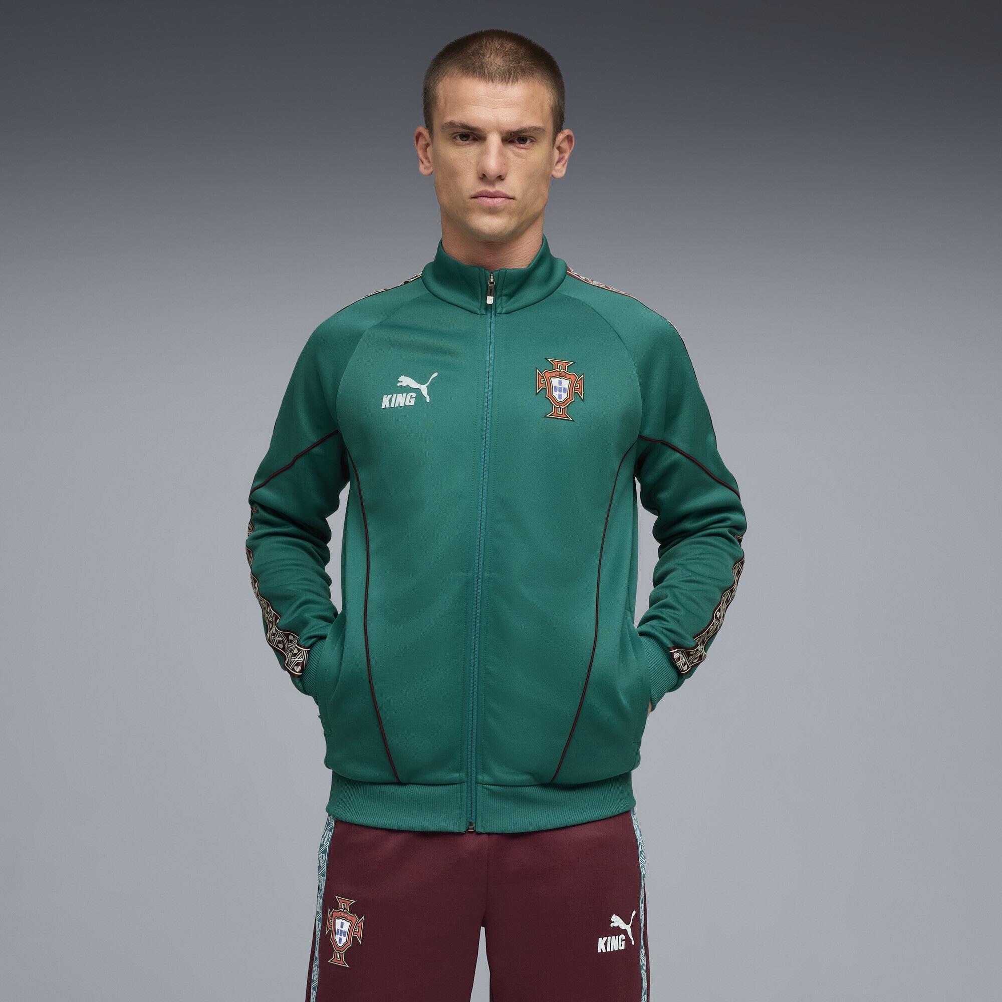 PUMA Sweatjacke »Portugal KING Anthem Jacke Herren«