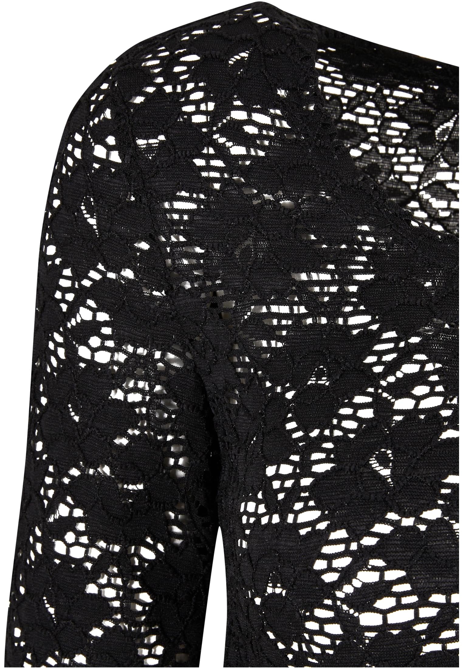 URBAN CLASSICS Langarmshirt »Damen Ladies Cropped Lace Longsleeve«, (1 tlg.)  für bestellen | BAUR | Rundhalsshirts