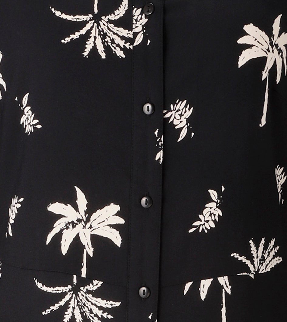 Aniston CASUAL Maxikleid mit abnehmbarem Bindeband,  mit Palmen bedruckt - jedes Teil ein Unikat