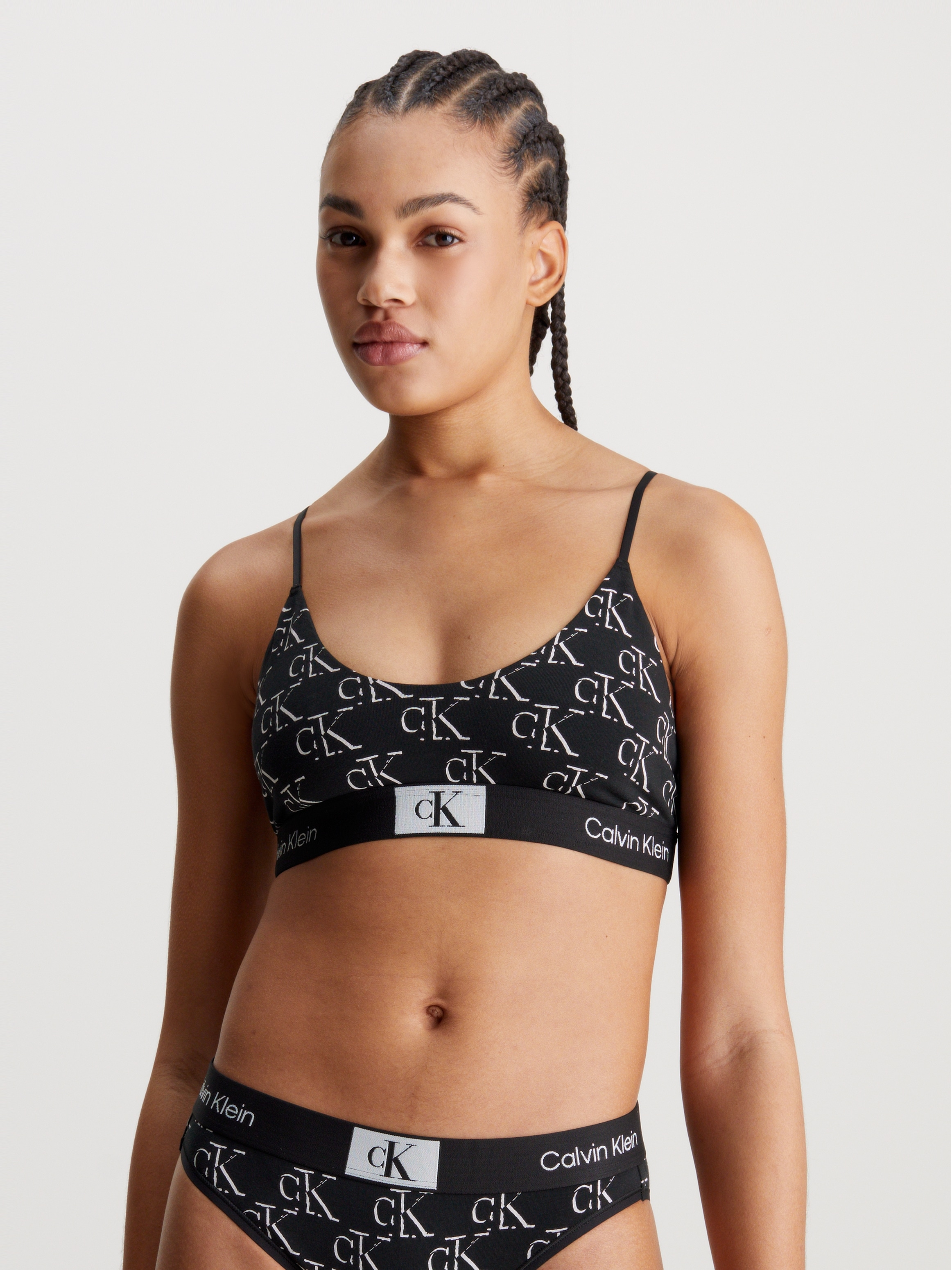 Bralette »UNLINED BRALETTE«, mit klassischem CK-Logobund