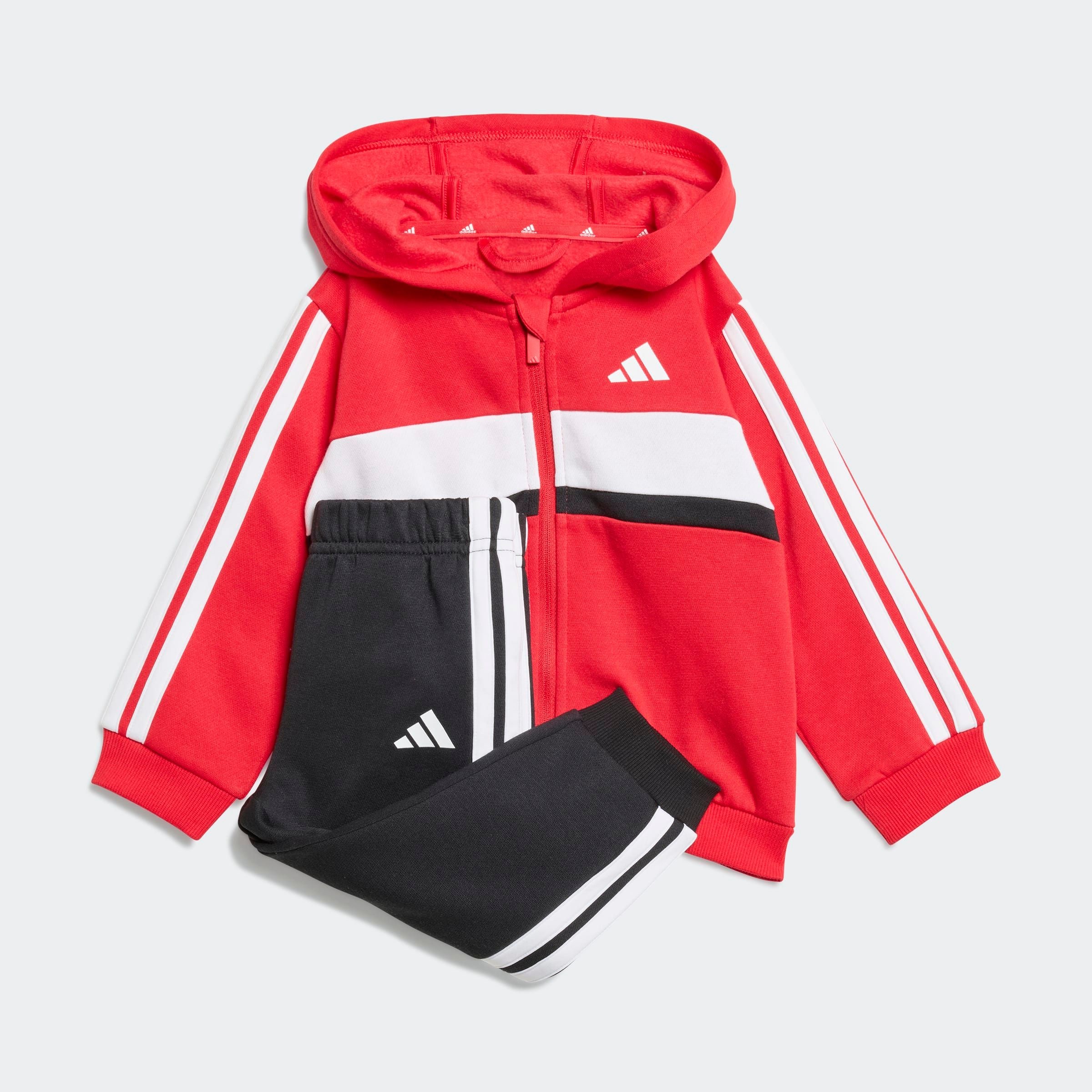 adidas Sportswear Trainingsanzug "I 3S TIB FL SET" 2 Stk. für Babys und Kleinkinder, zweiteiliges Set, aus Baumwolle