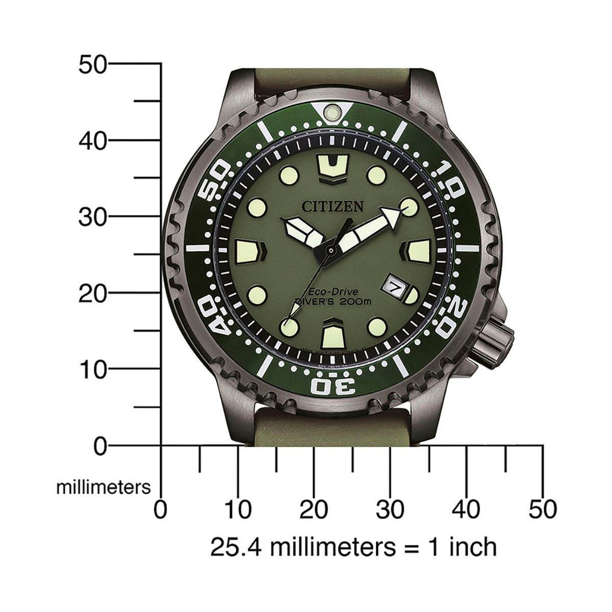 Citizen Taucheruhr »Promaster Eco-Drive Diver, BN0157-11X«, Armbanduhr, Herrenuhr, Damenuhr, Solar, bis 20 bar wasserdicht