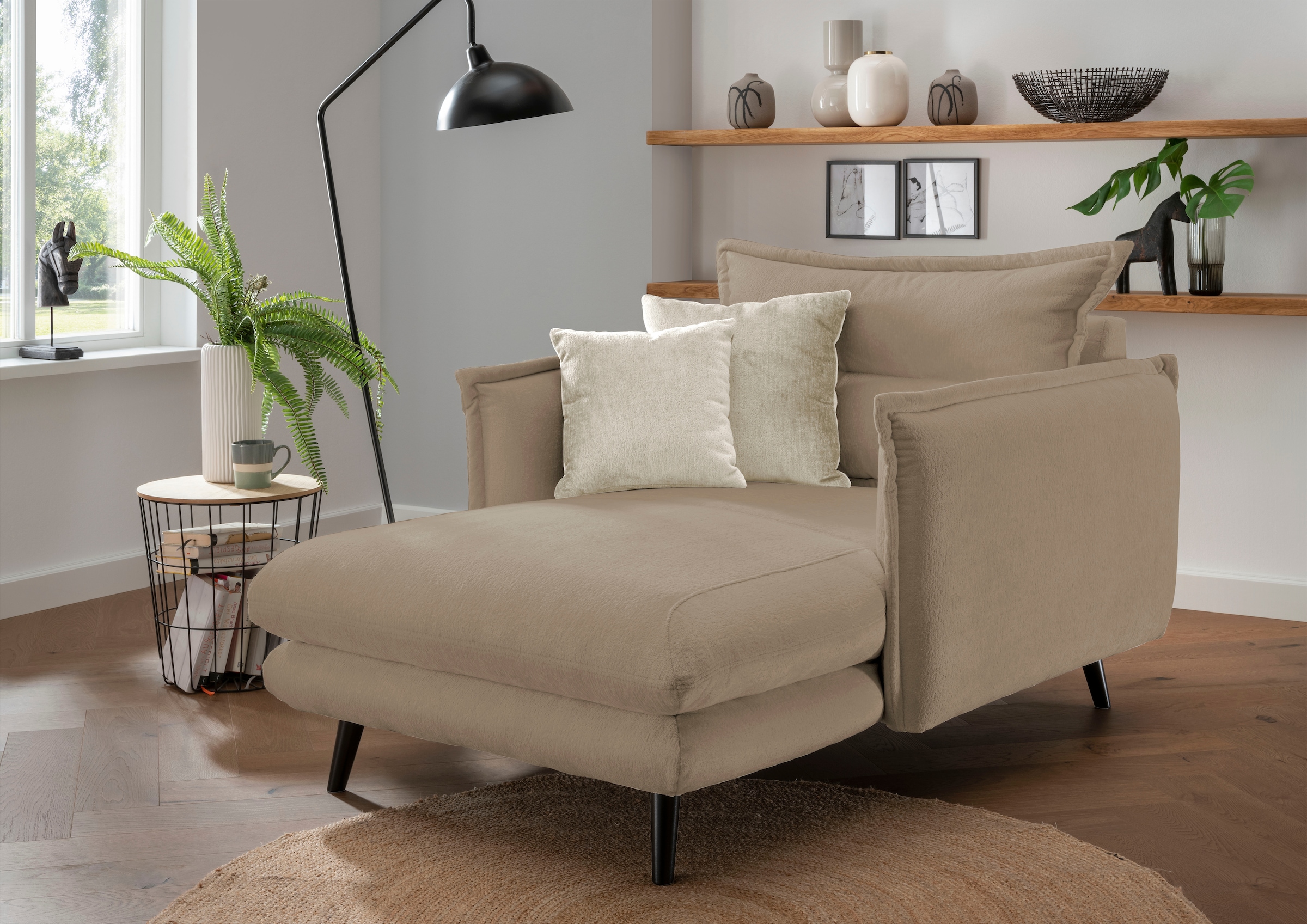 Home affaire Loveseat "Lazio" moderner Sessel mit einer bequemen Polsterung günstig online kaufen