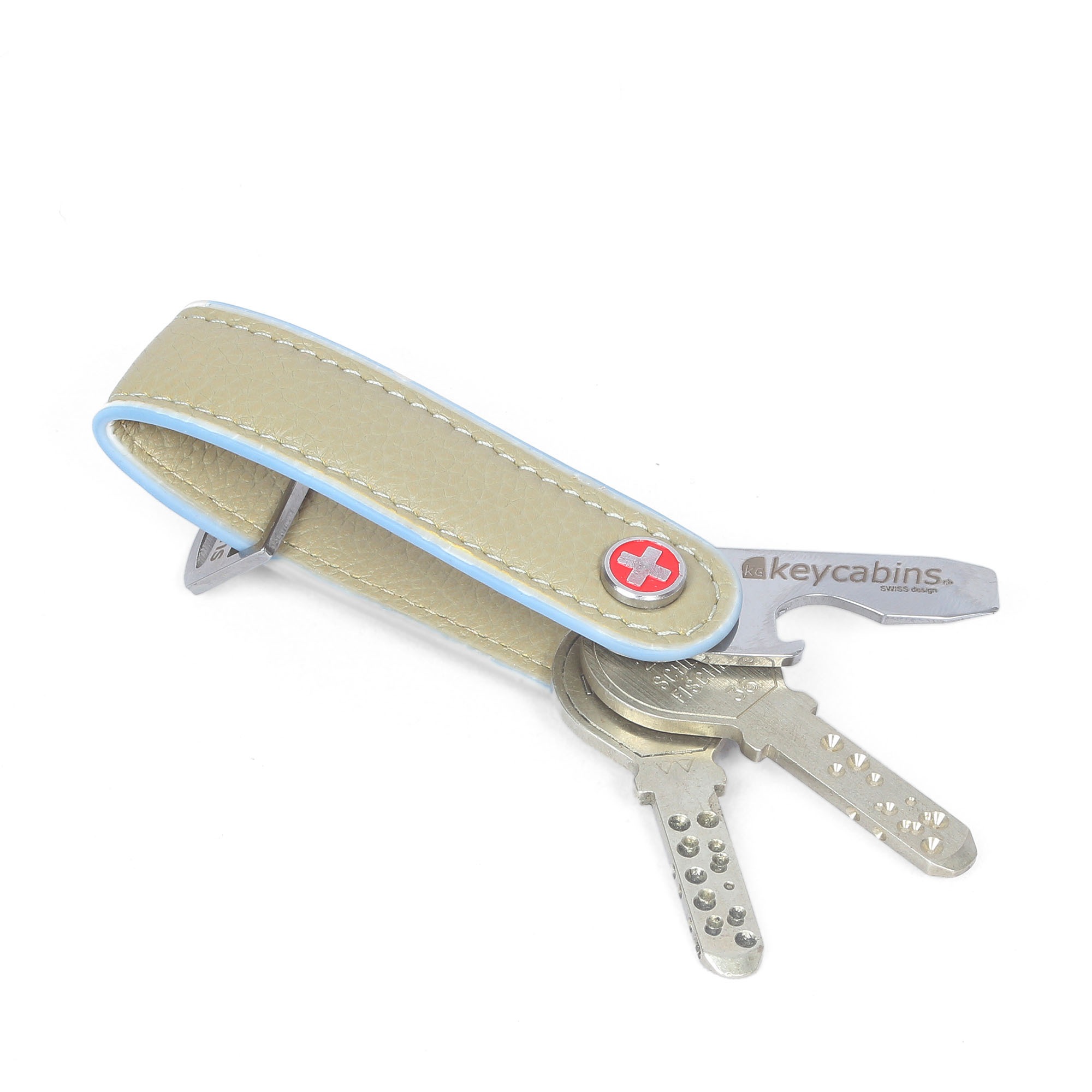 keycabins Schlüsselanhänger »Loop-leather S4«, SWISS Design