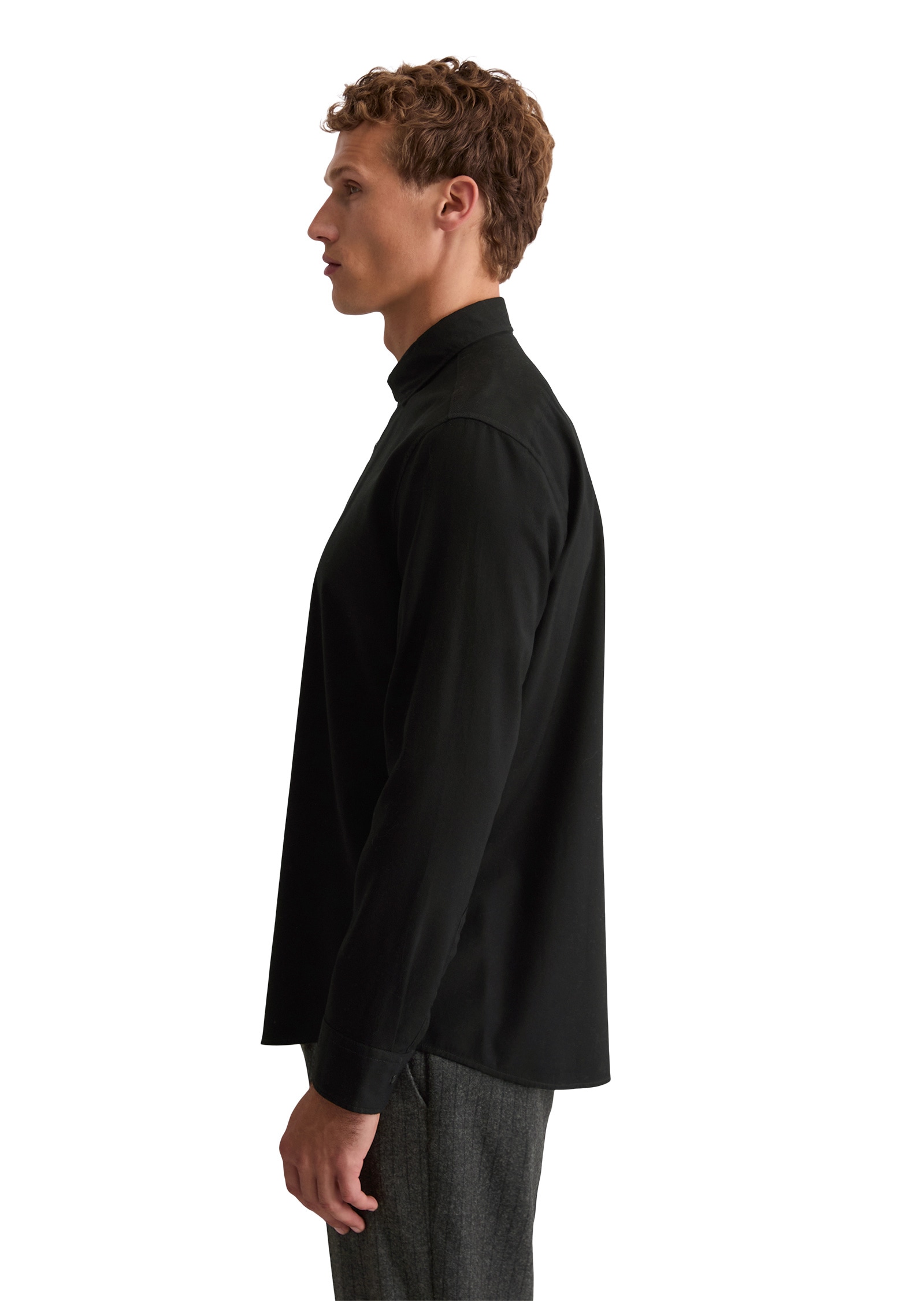 Marc OPolo Langarmhemd "aus Bio-Baumwoll-Twill" günstig online kaufen