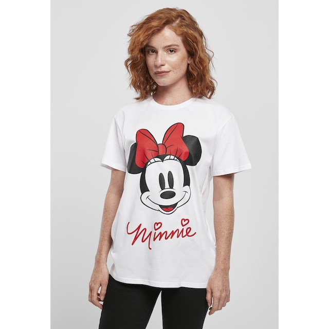Merchcode Kurzarmshirt »Damen Ladies Minnie Mouse Tee«, (1 tlg.) online  kaufen | BAUR