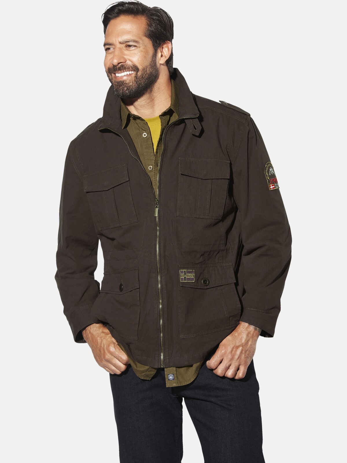 Jan Vanderstorm Fieldjacket "Fieldjacket BROR" 1 Stk. tlg. ohne Kapuze in m günstig online kaufen