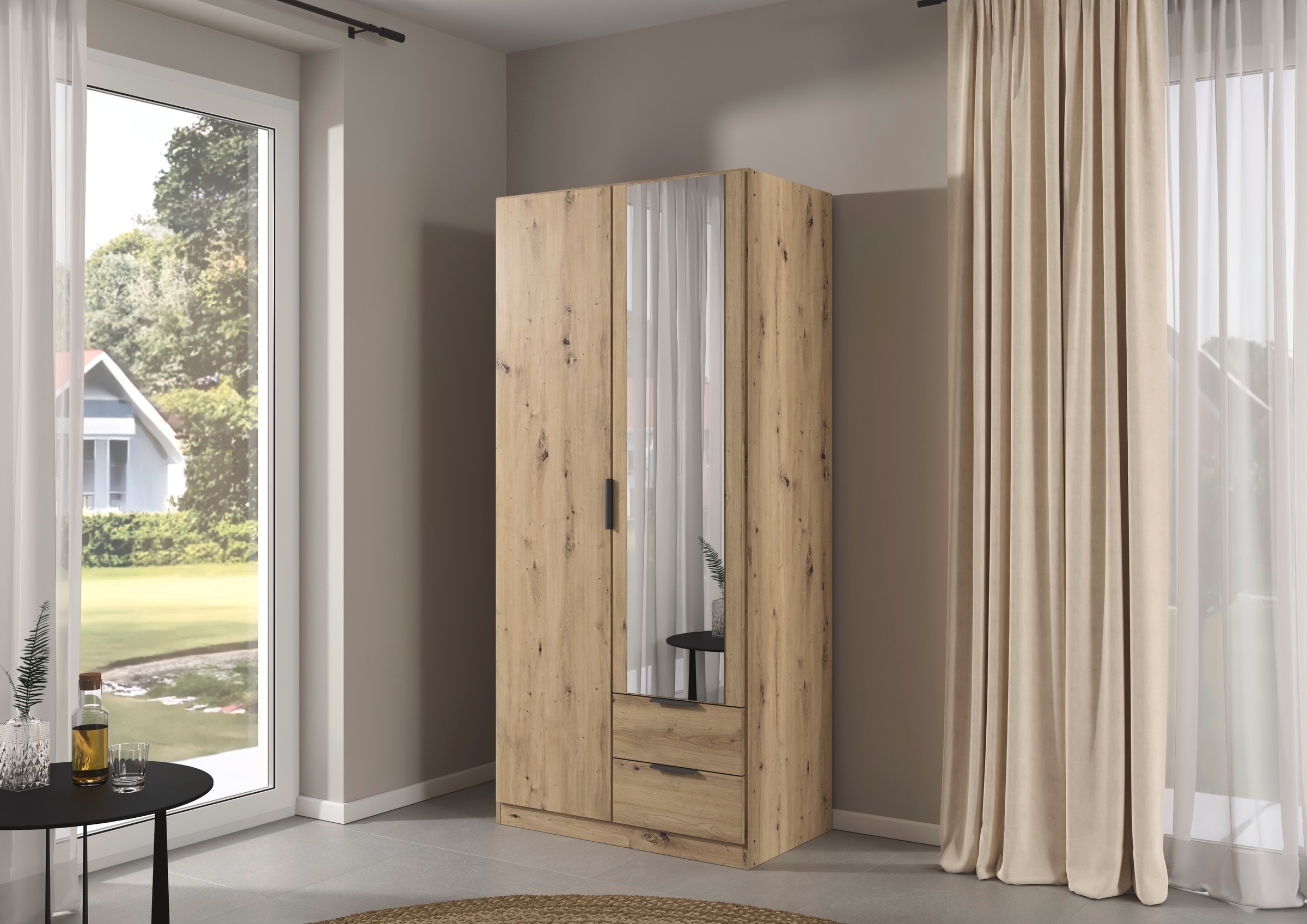 Thumbnail - rauch Kleiderschrank "Drehtürenschrank Schrank Garderobe Ankleide Schlafzimmer LAGOA" in 3 verschiedenen Ausstattungen B...