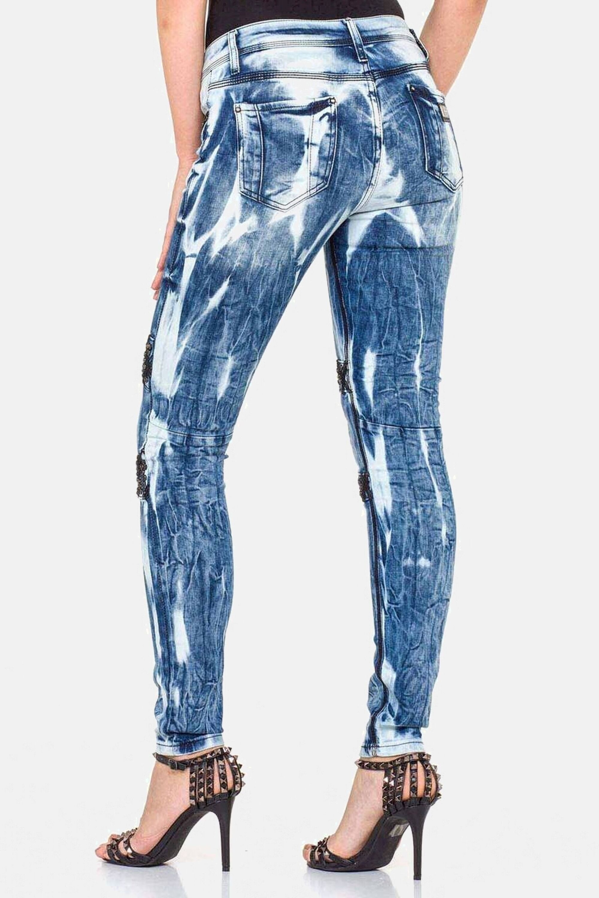 Cipo & Baxx Slim-fit-Jeans »Jeans«, mit Ziersteinen, WD-368