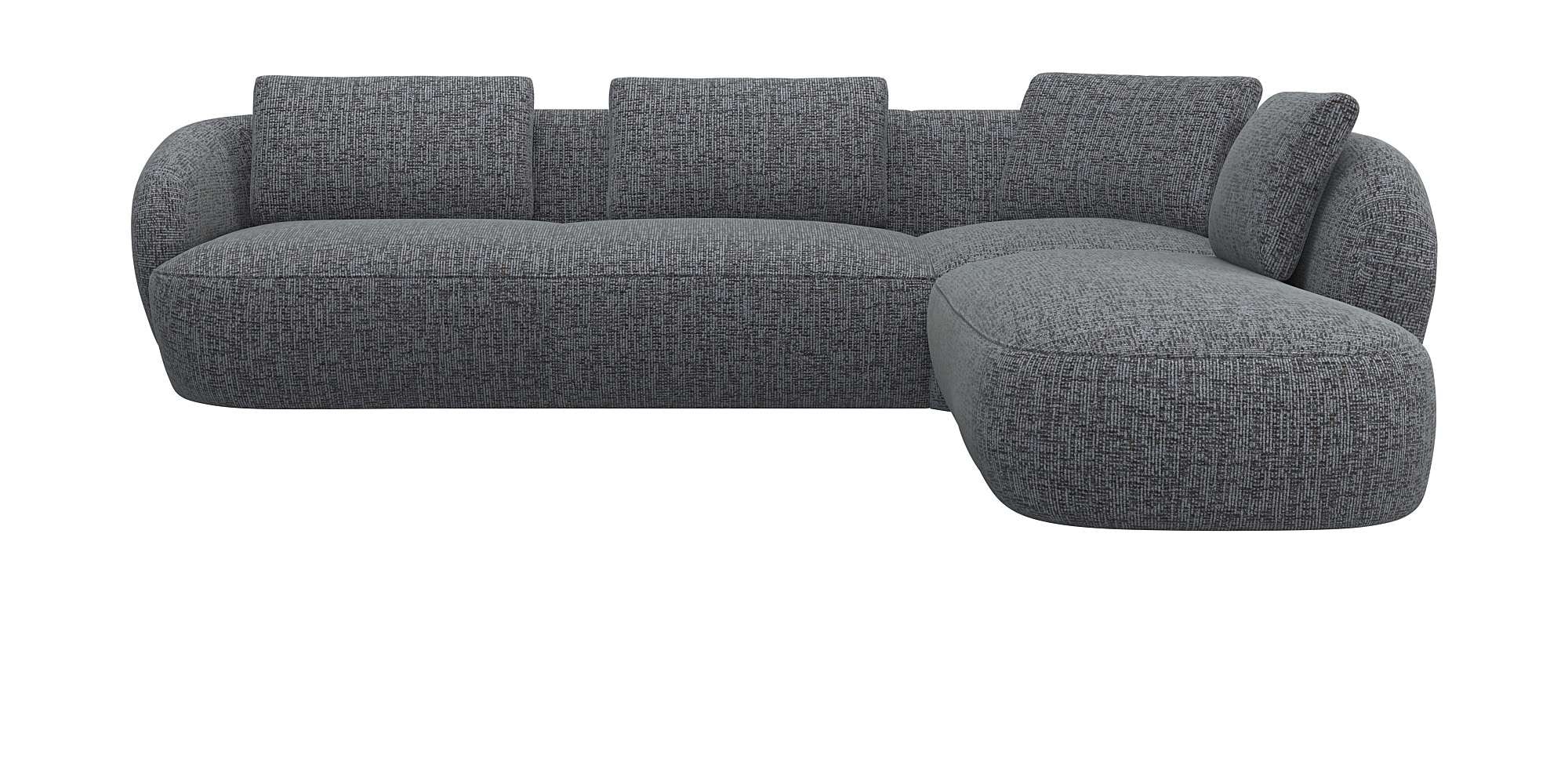 FLEXLUX "Torino, rund, L-Form, Sofa-Ecke mit Ottomane" Modernes, organische günstig online kaufen