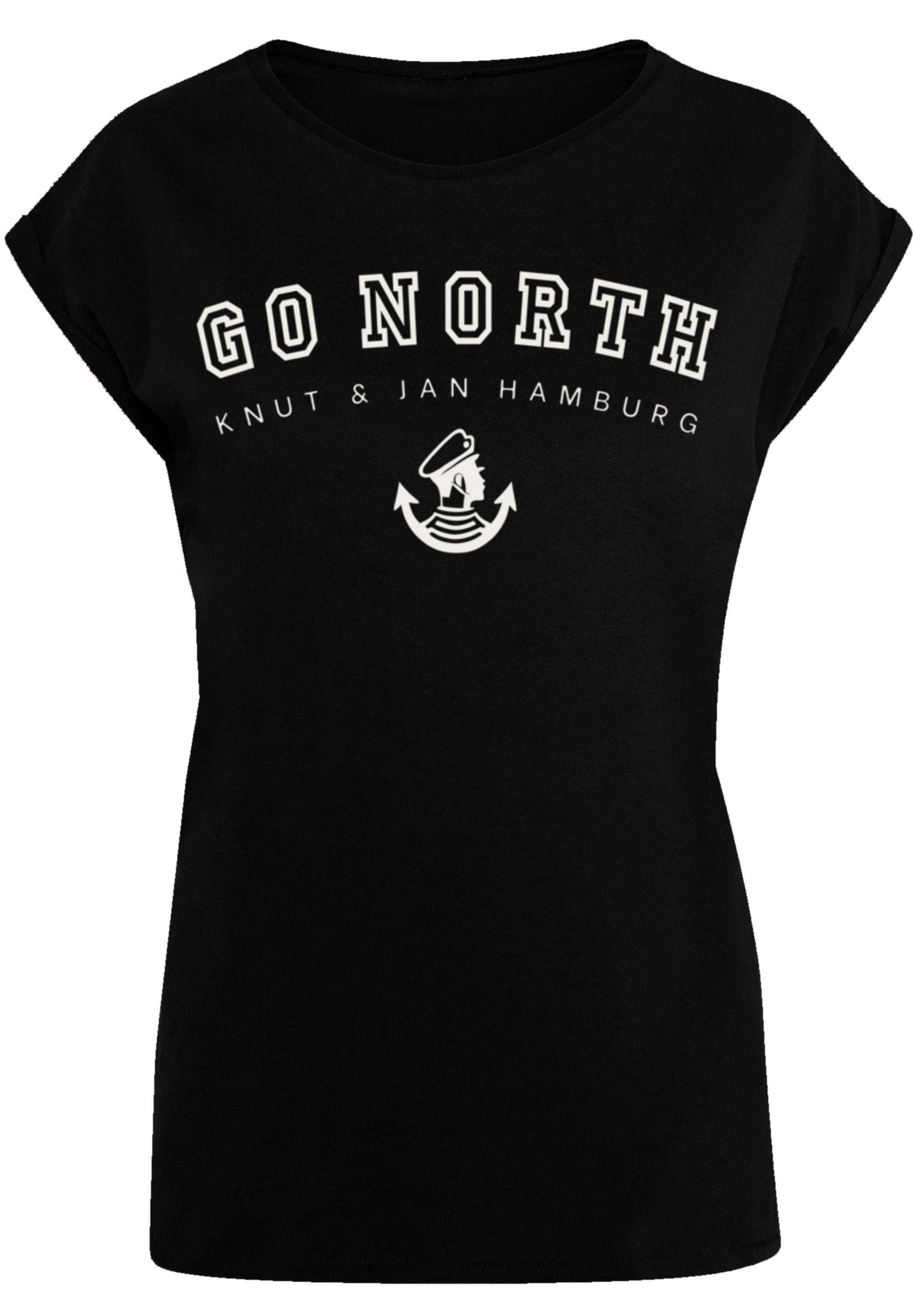 F4NT4STIC T-Shirt "PLUS SIZE Go North", Print