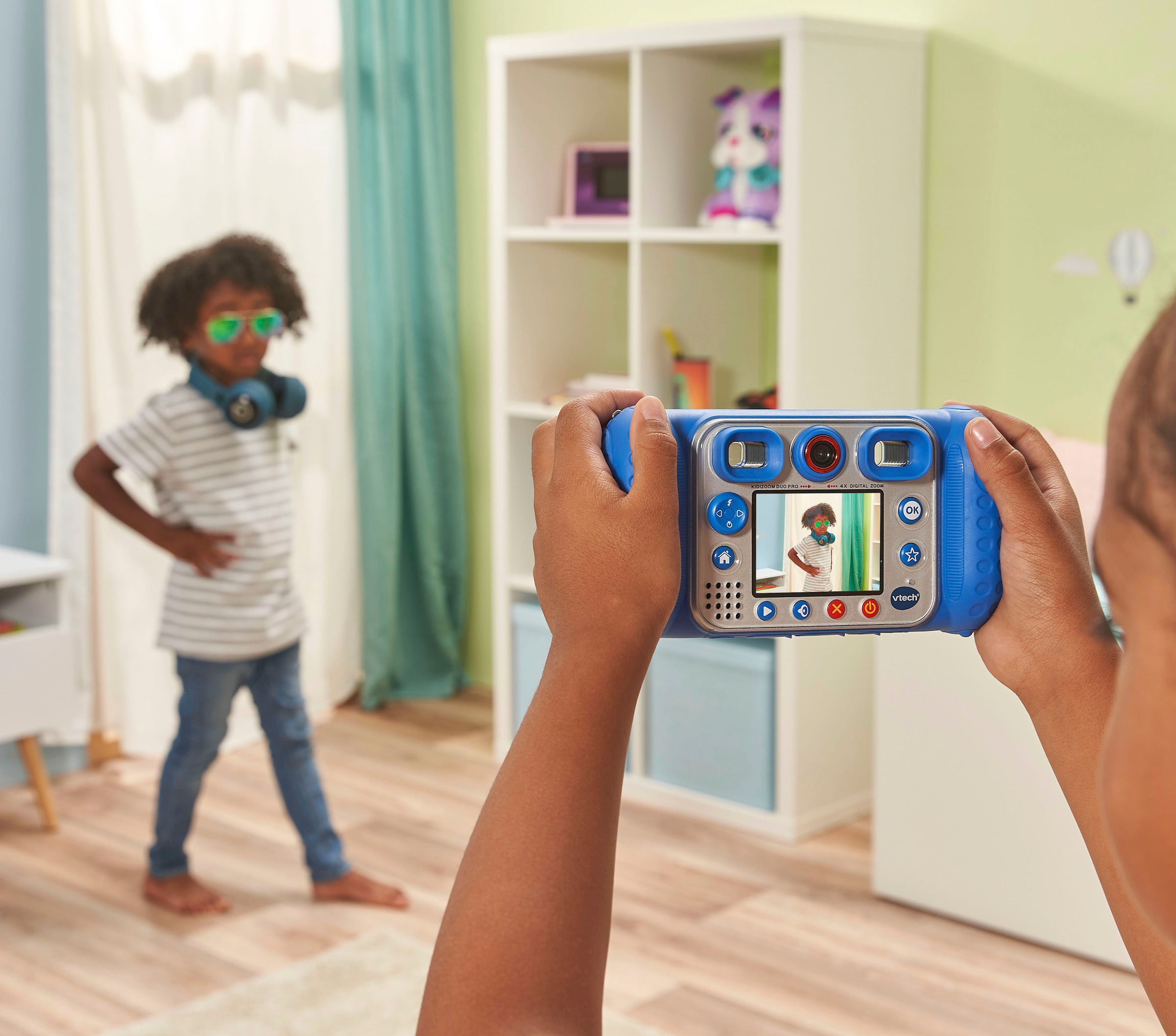 Vtech® Kinderkamera »KidiZoom Duo Pro, blau«, inklusive Tragetasche | BAUR