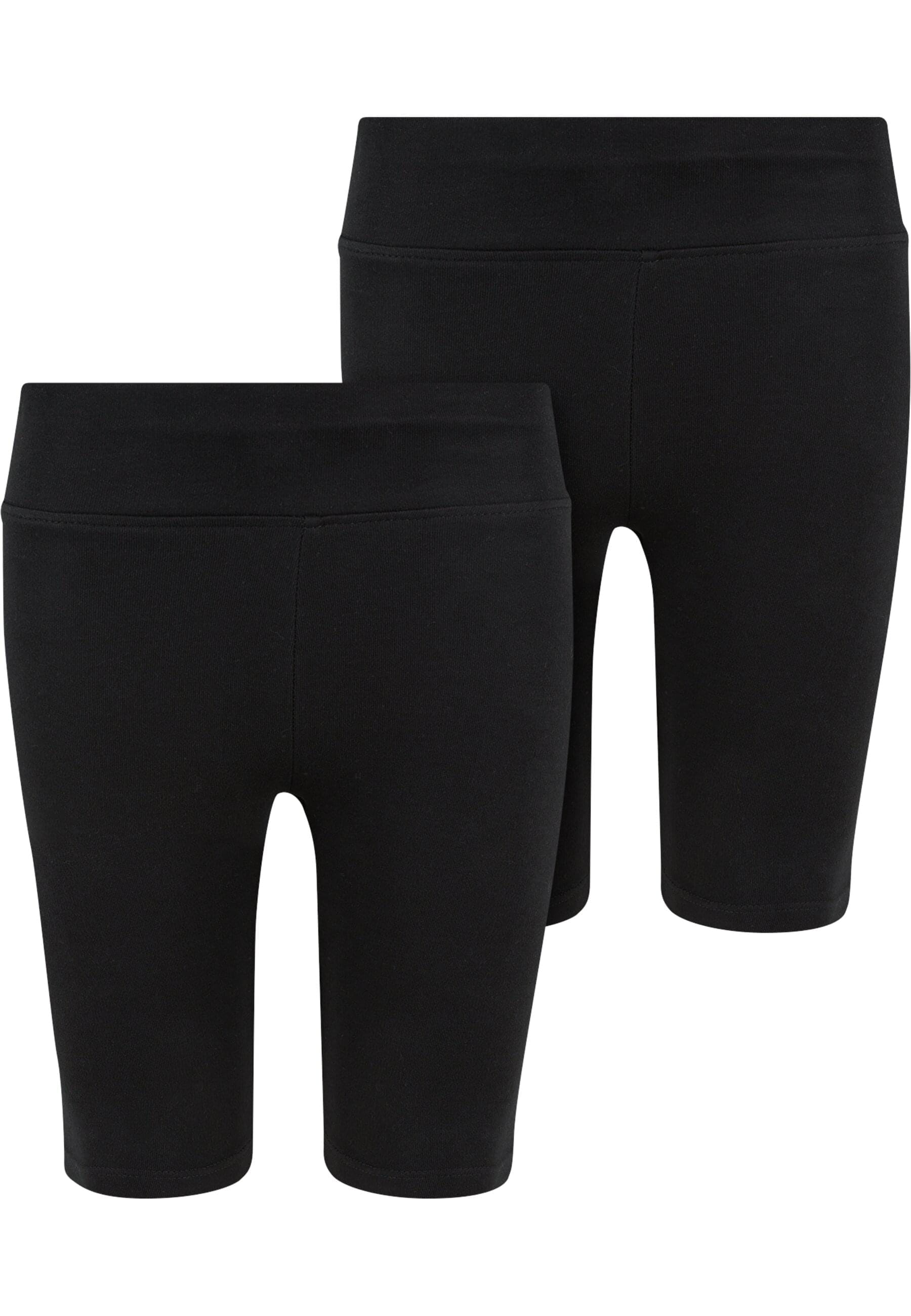 Radlerhose »Urban Classics Damen Girls High Waist Cycle Shorts 2-Pack«, (1 tlg.)