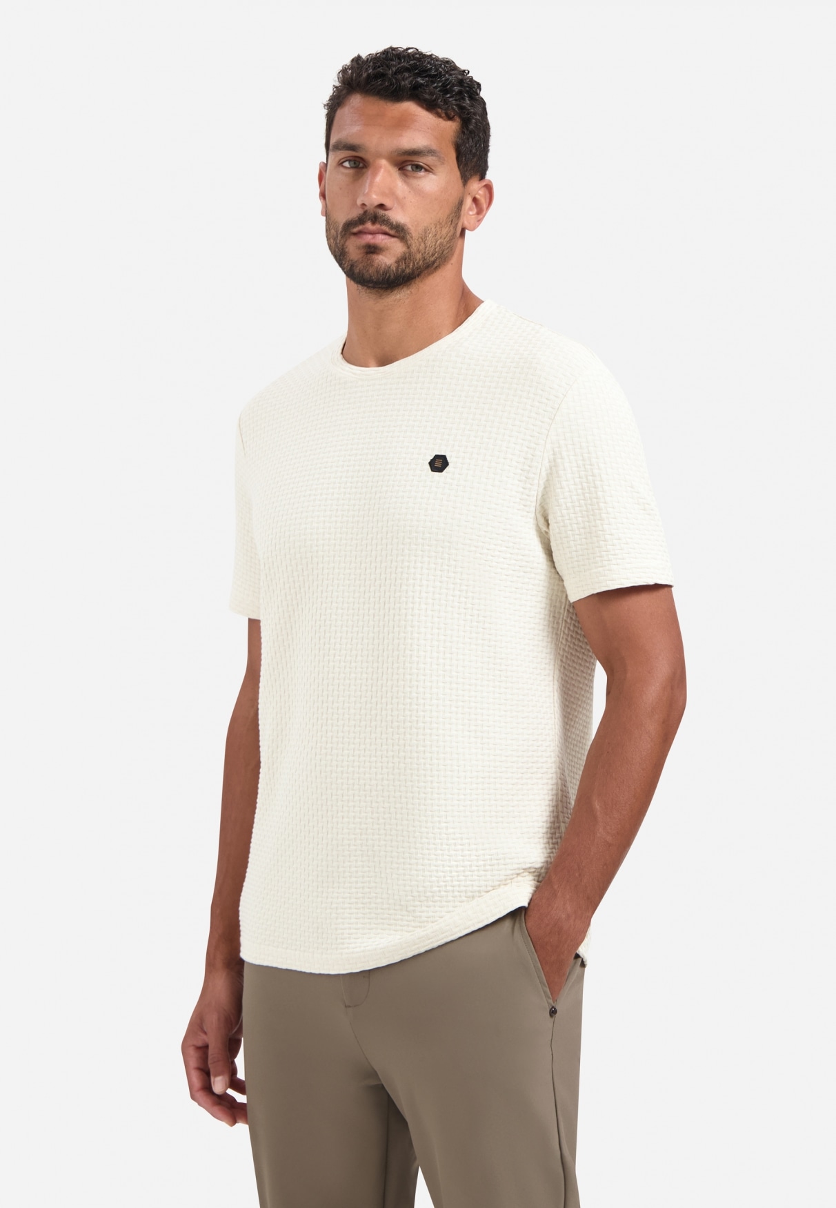 NO EXCESS T-Shirt "No Excess Strukturiertes T-Shirt" günstig online kaufen
