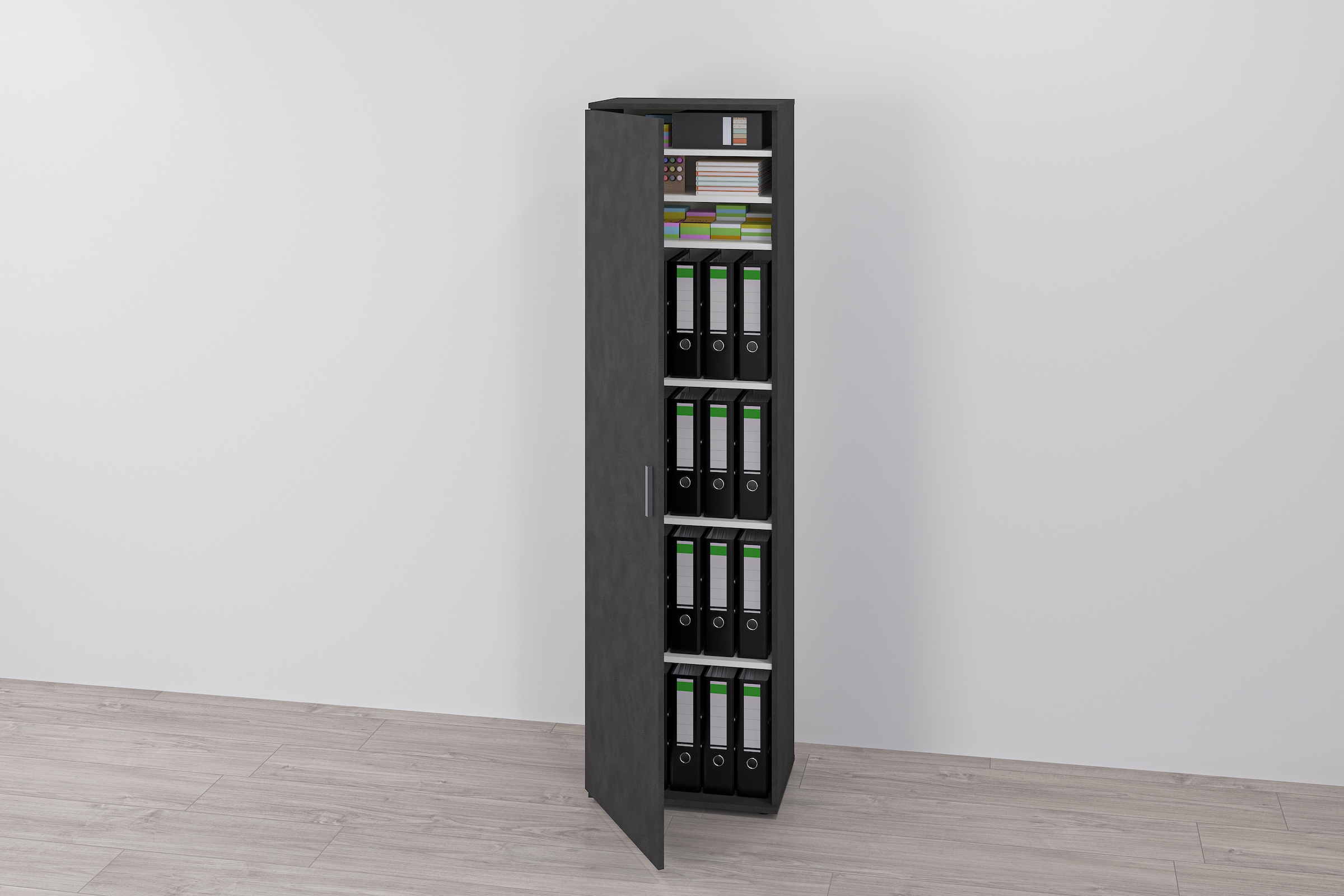 FMD Mehrzweckschrank "Inca 1" Flurschr., Aktenschr., verstellb. Böden, mit/ohne Spiegel, B: 50 cm