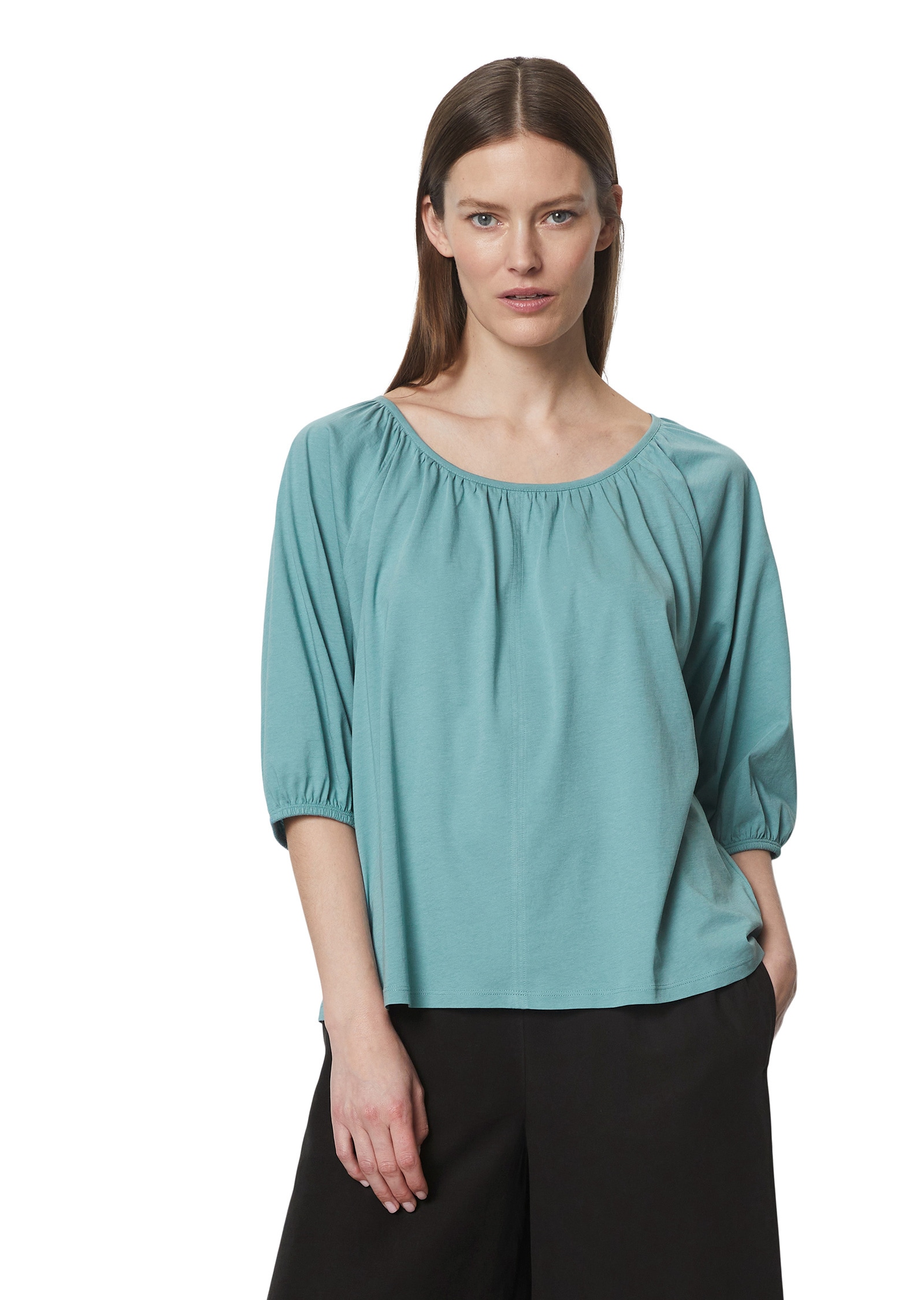 Marc O'Polo Shirtbluse »aus leichtem Single Jersey«