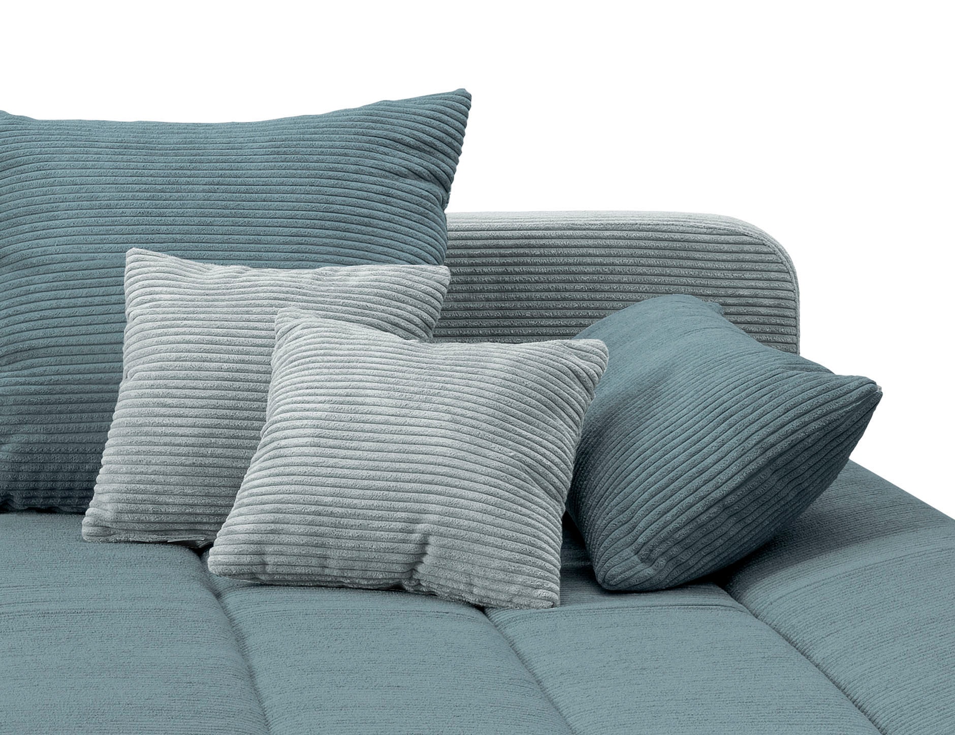 INOSIGN Ecksofa »Imola elegant und bequem, aktuelle Steppung im Sitz, L-Form«, wahlweise mit Bettfunktion
