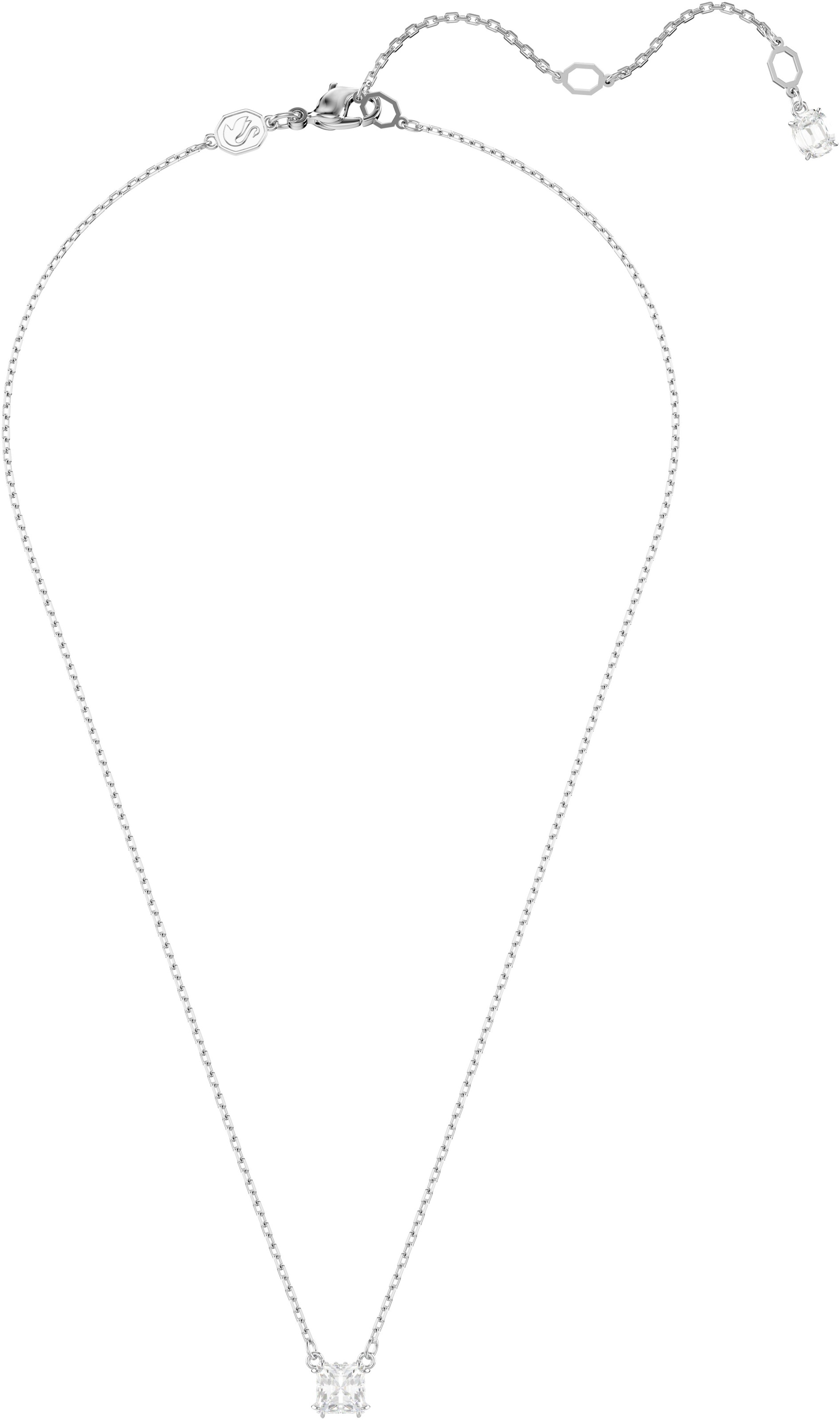 Swarovski Kette mit Anhänger »Stilla Square Attract, 5701903, 5701904«, mit Swarovski® Zirkonia (synth.)